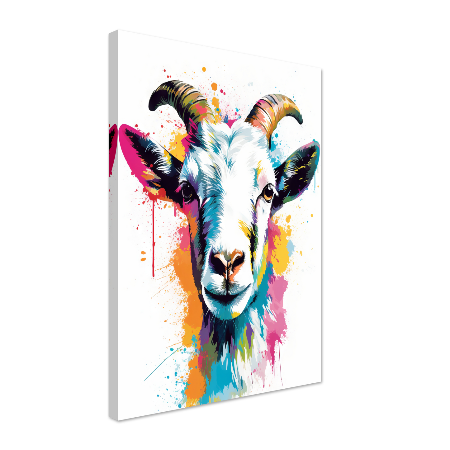 Ziegen Ziege (Pop-Art) (GOAT08)