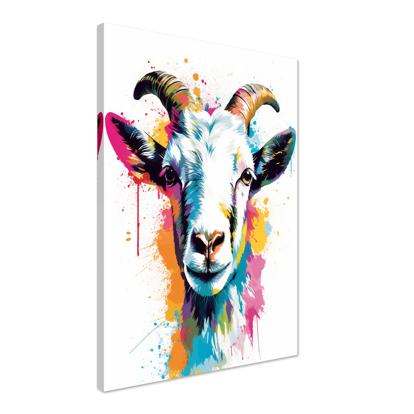 Ziegen Ziege (Pop-Art) (GOAT08)