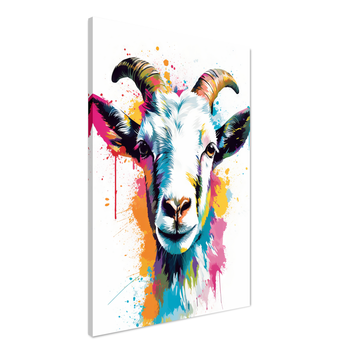 Ziegen Ziege (Pop-Art) (GOAT08)