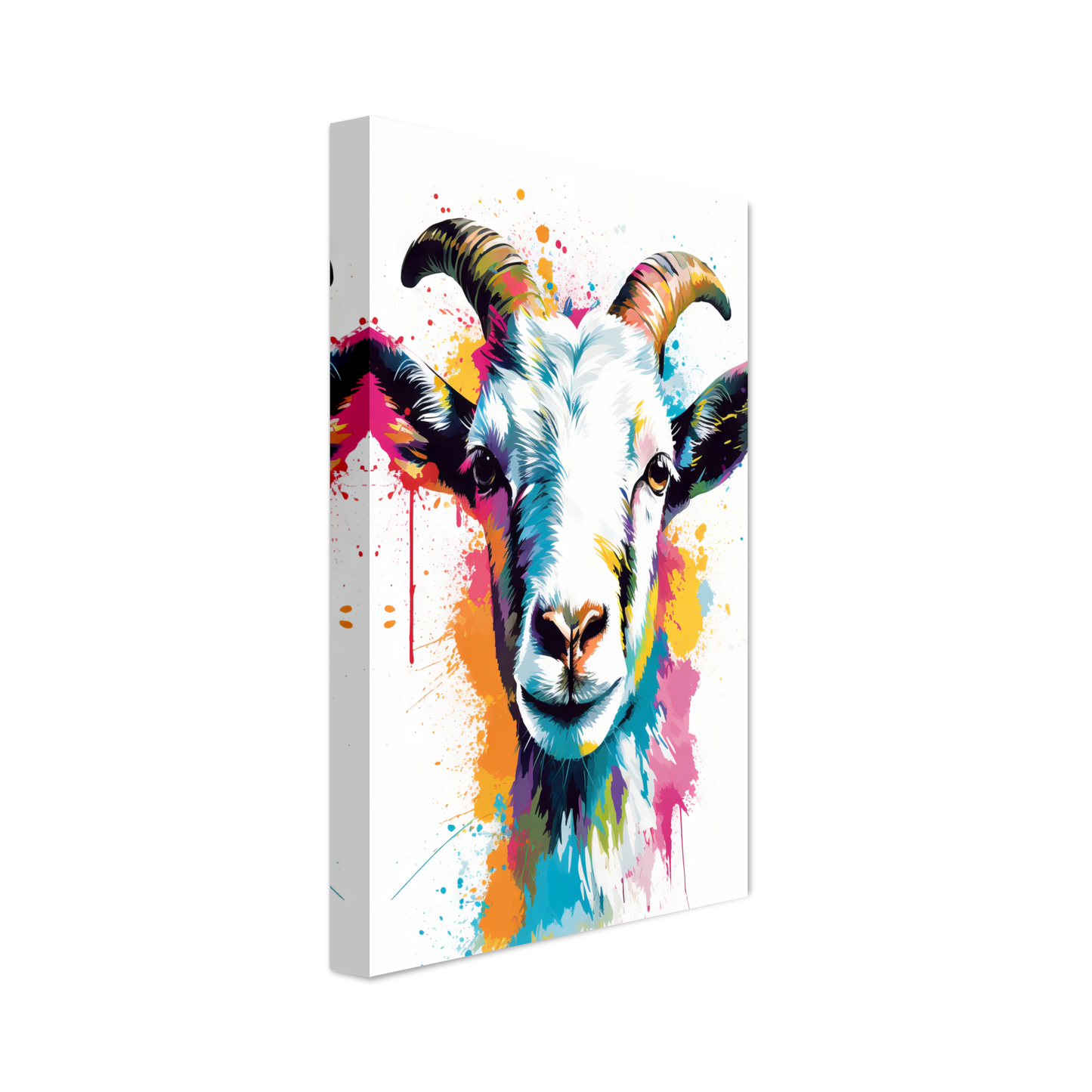 Ziegen Ziege (Pop-Art) (GOAT08)