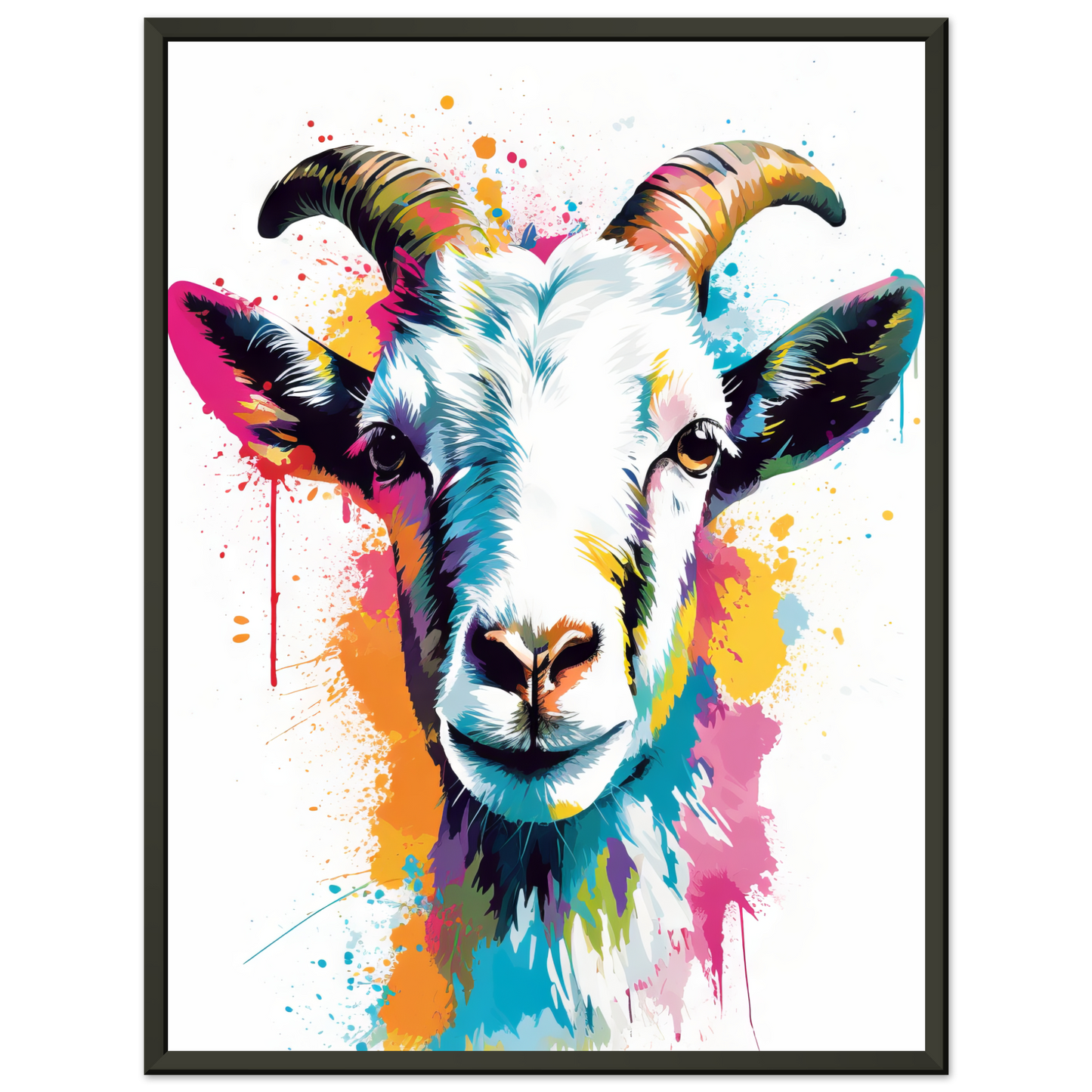 Ziegen Ziege (Pop-Art) (GOAT08)