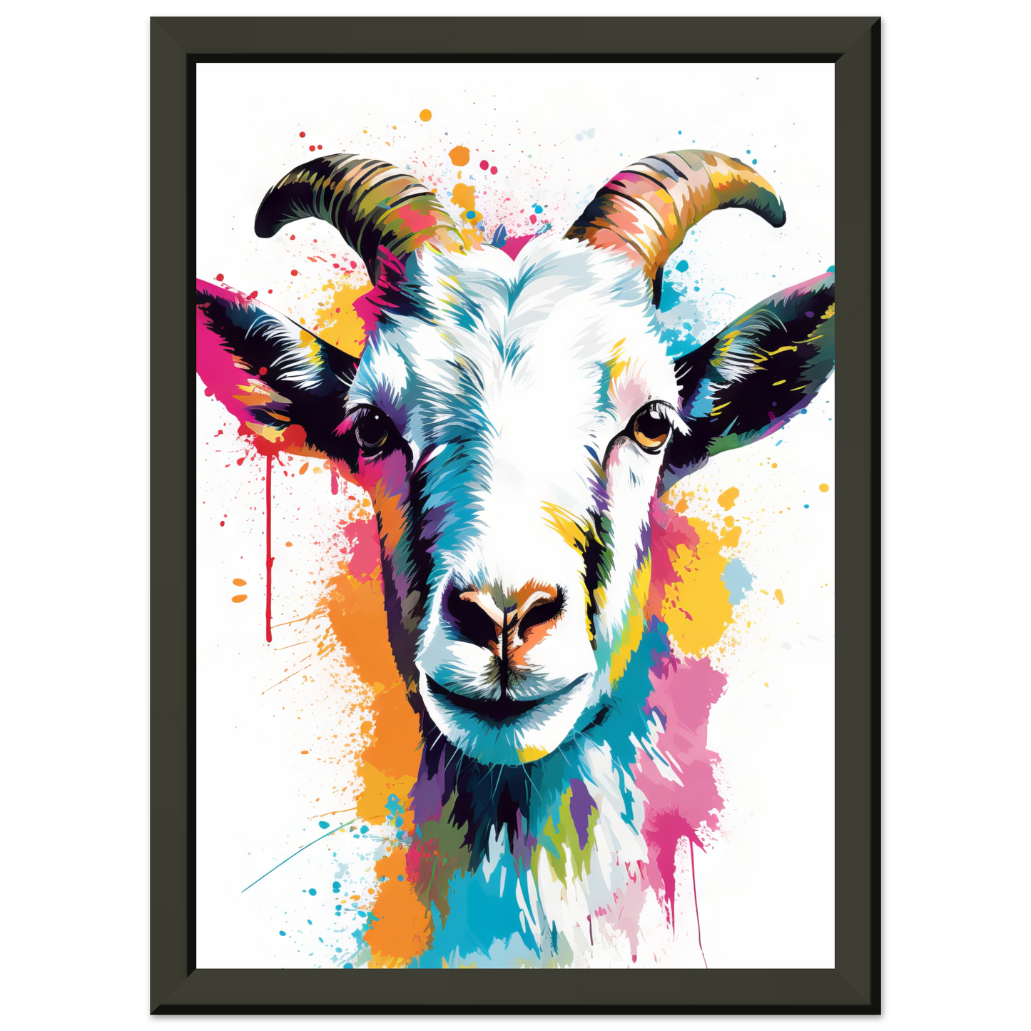 Ziegen Ziege (Pop-Art) (GOAT08)