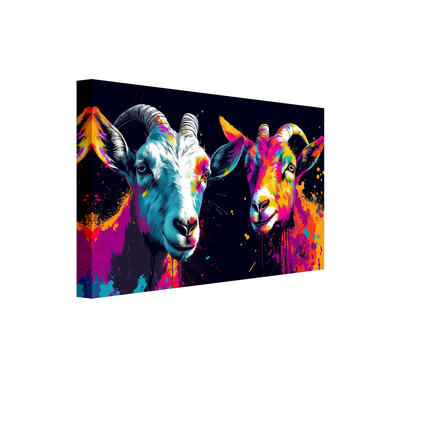 Ziegen Ziege Pop-Art (GOAT09)