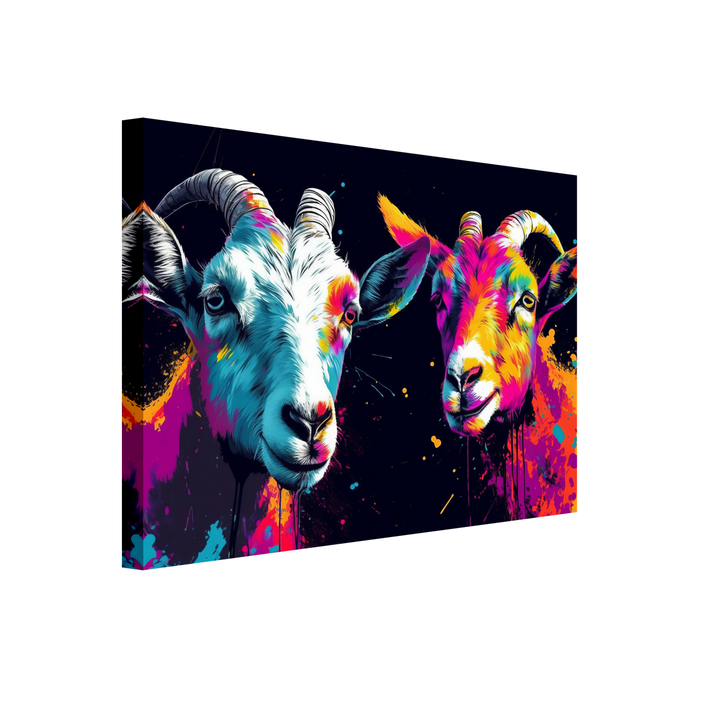 Ziegen Ziege Pop-Art (GOAT09)