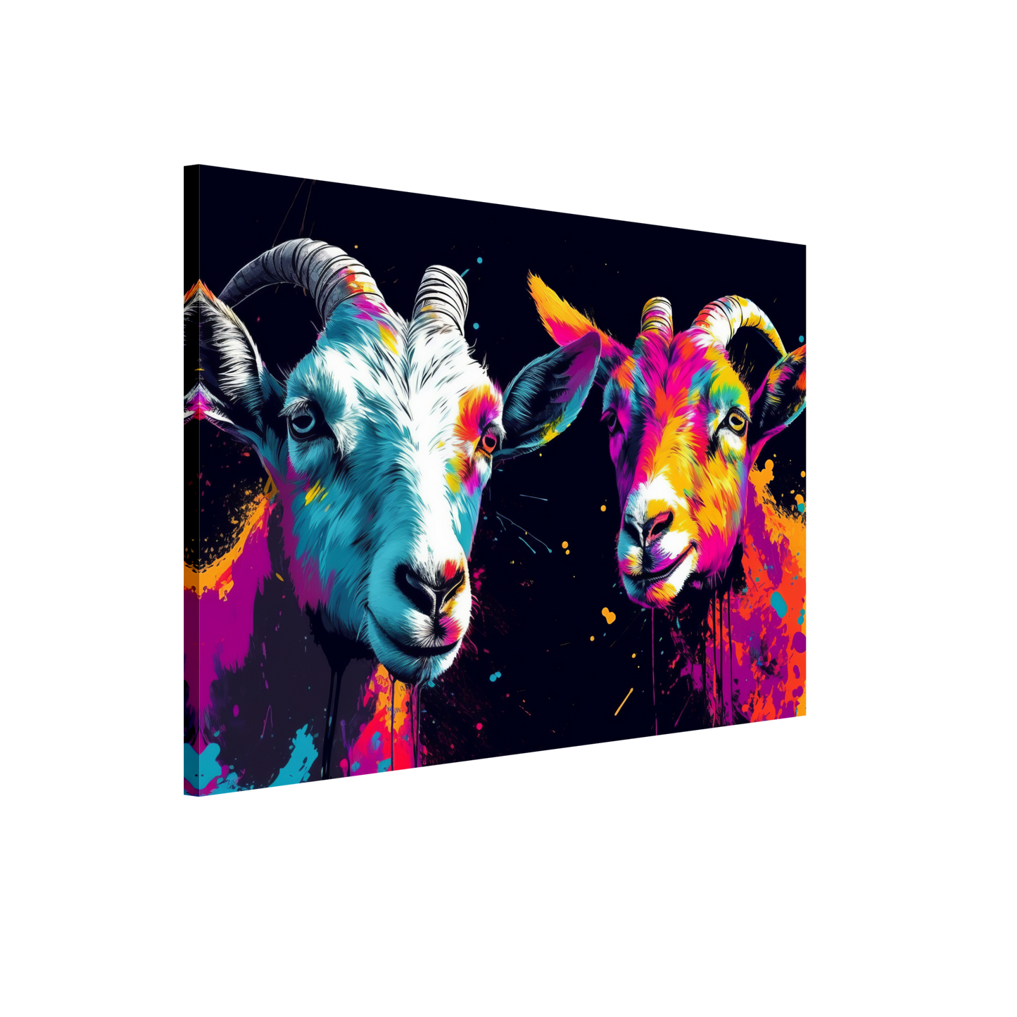 Ziegen Ziege Pop-Art (GOAT09)