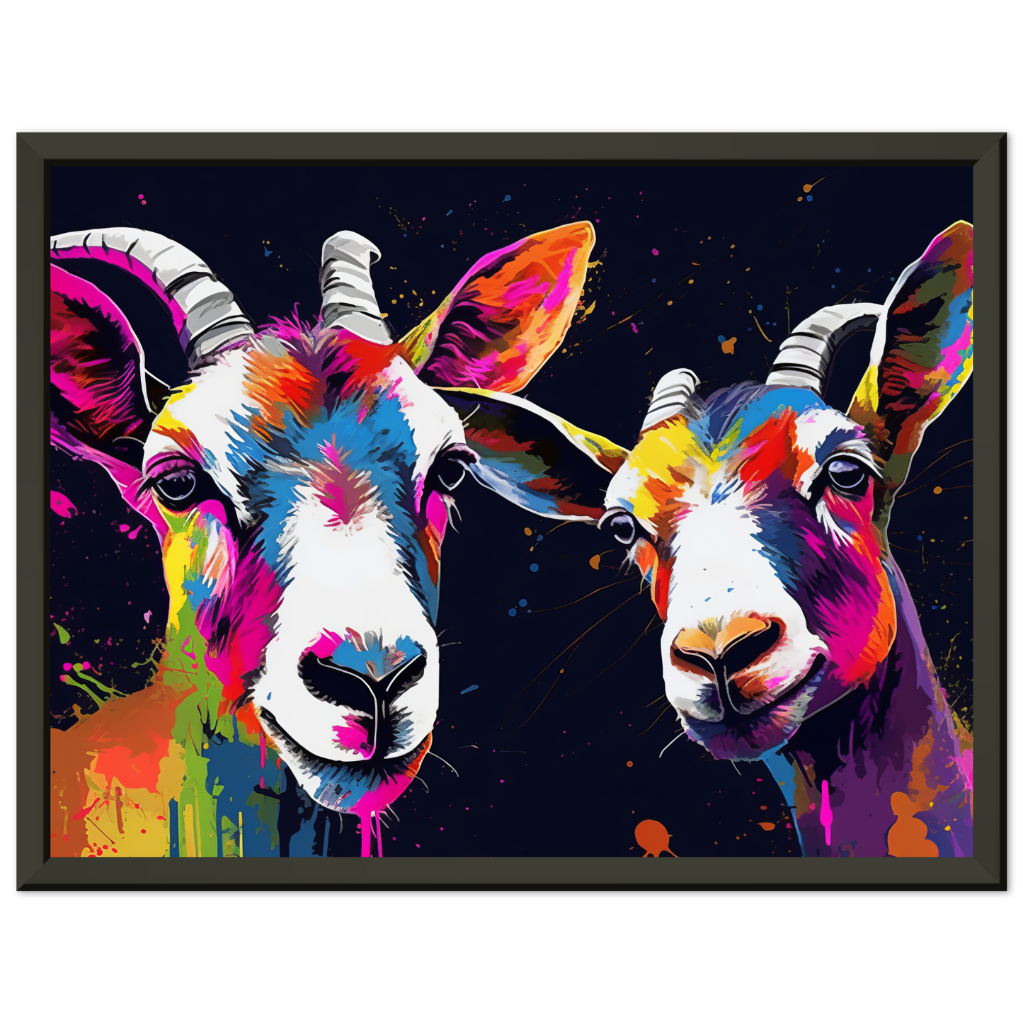 Ziegen Ziege Pop-Art (GOAT10)