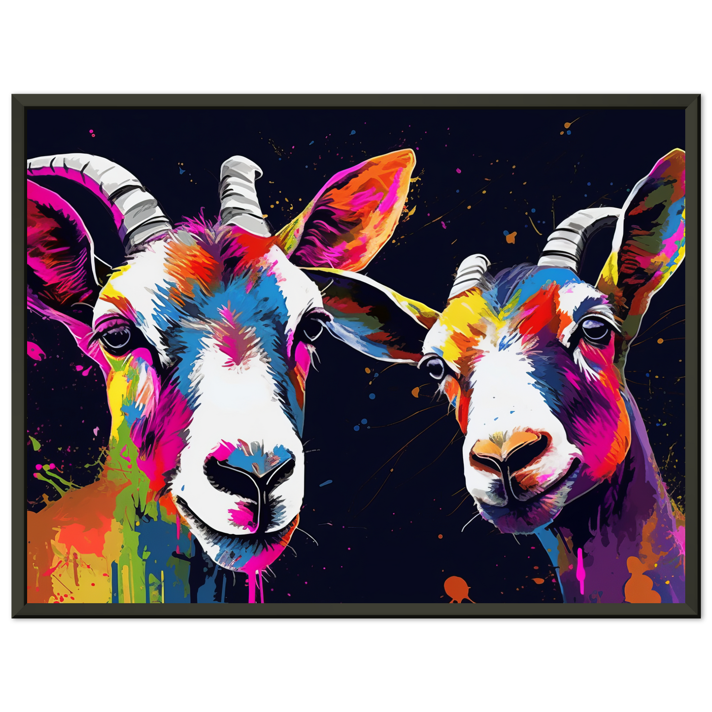 Ziegen Ziege Pop-Art (GOAT10)