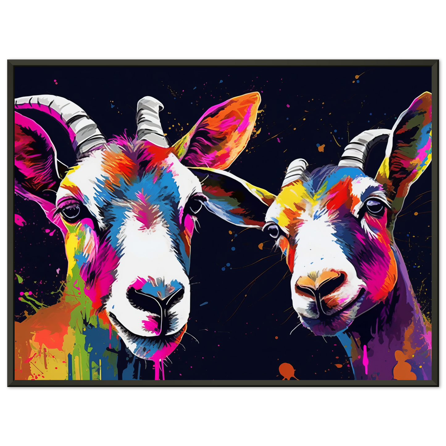 Ziegen Ziege Pop-Art (GOAT10)