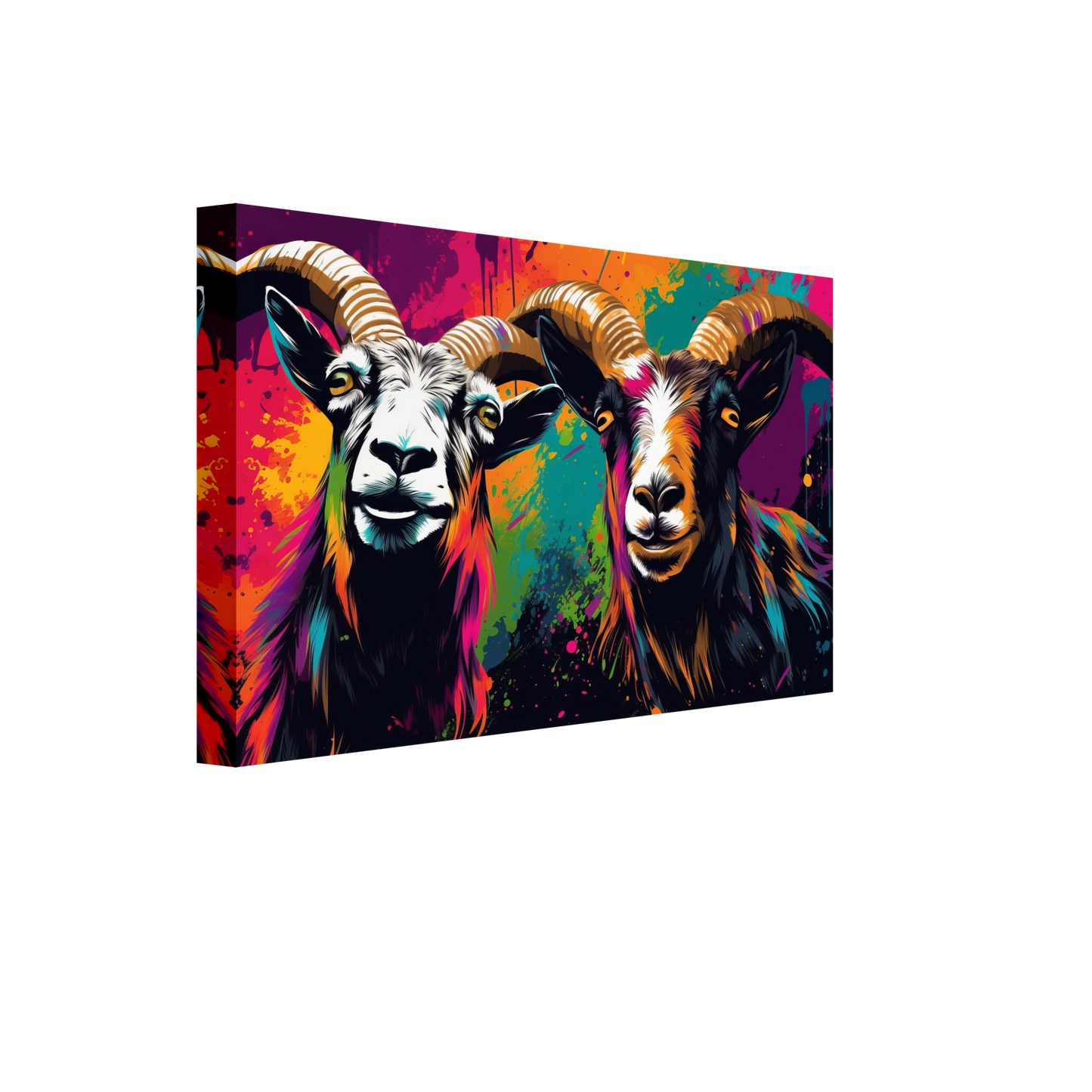 Goats goat pop art (GOAT11)