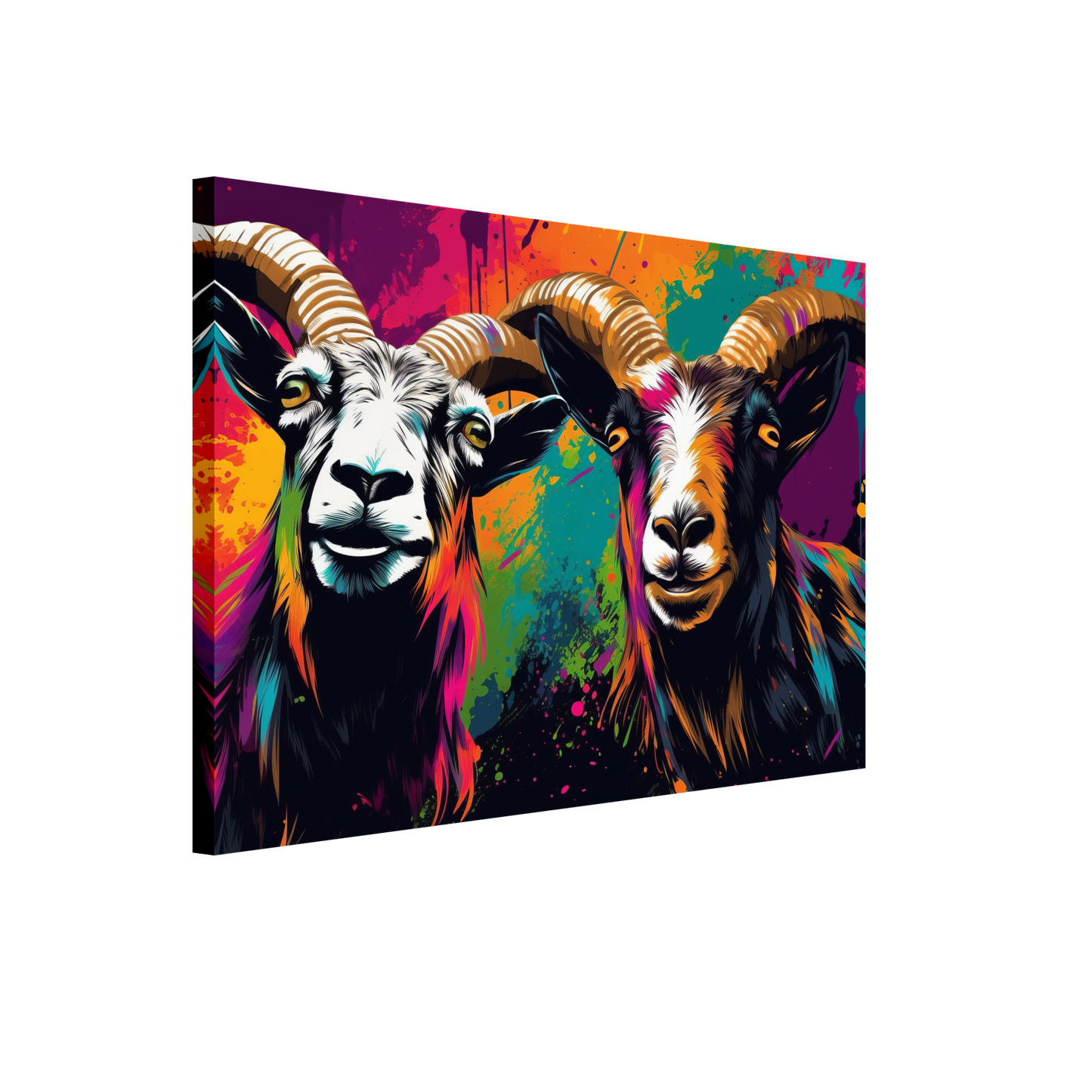 Goats goat pop art (GOAT11)