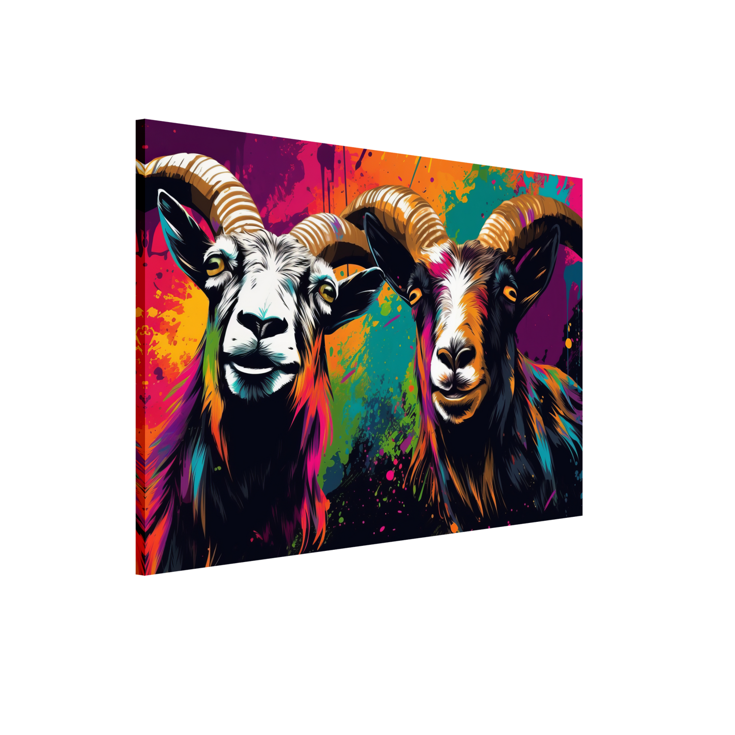 Goats goat pop art (GOAT11)