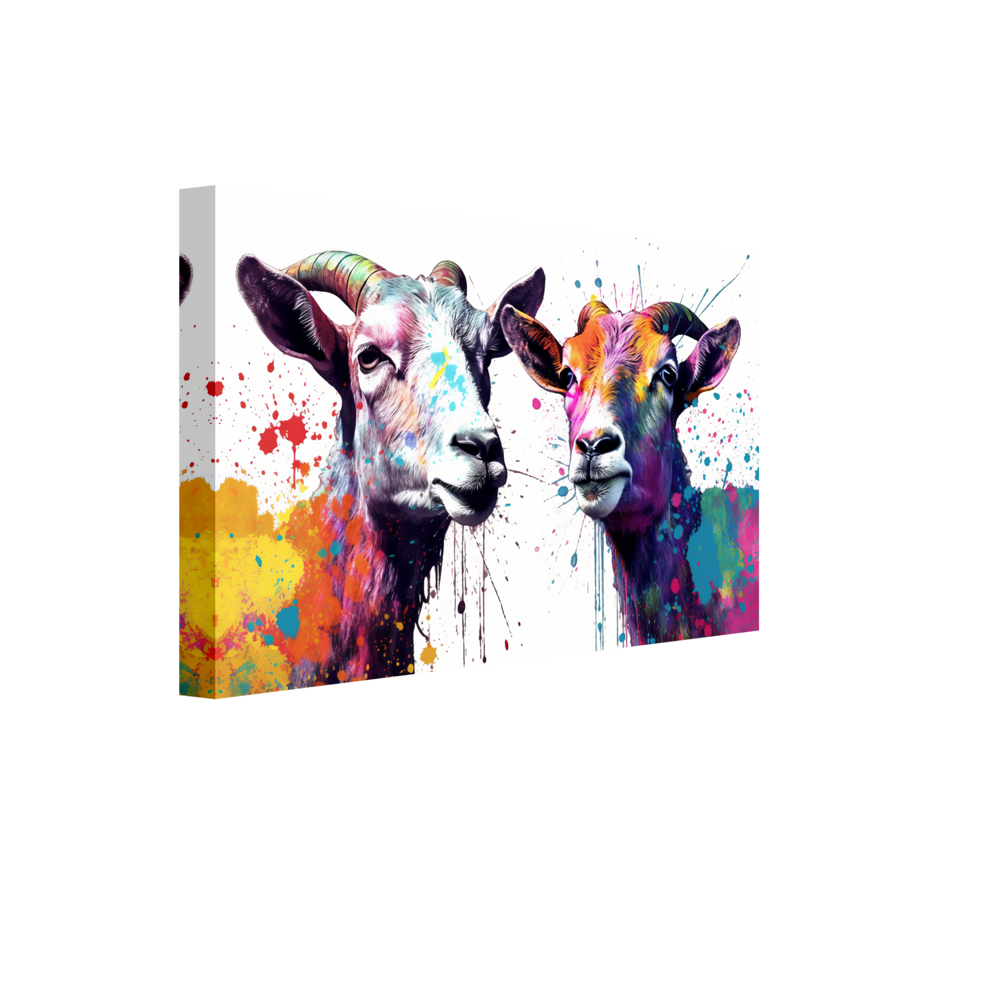 Ziegen Ziege Pop-Art (GOAT13)