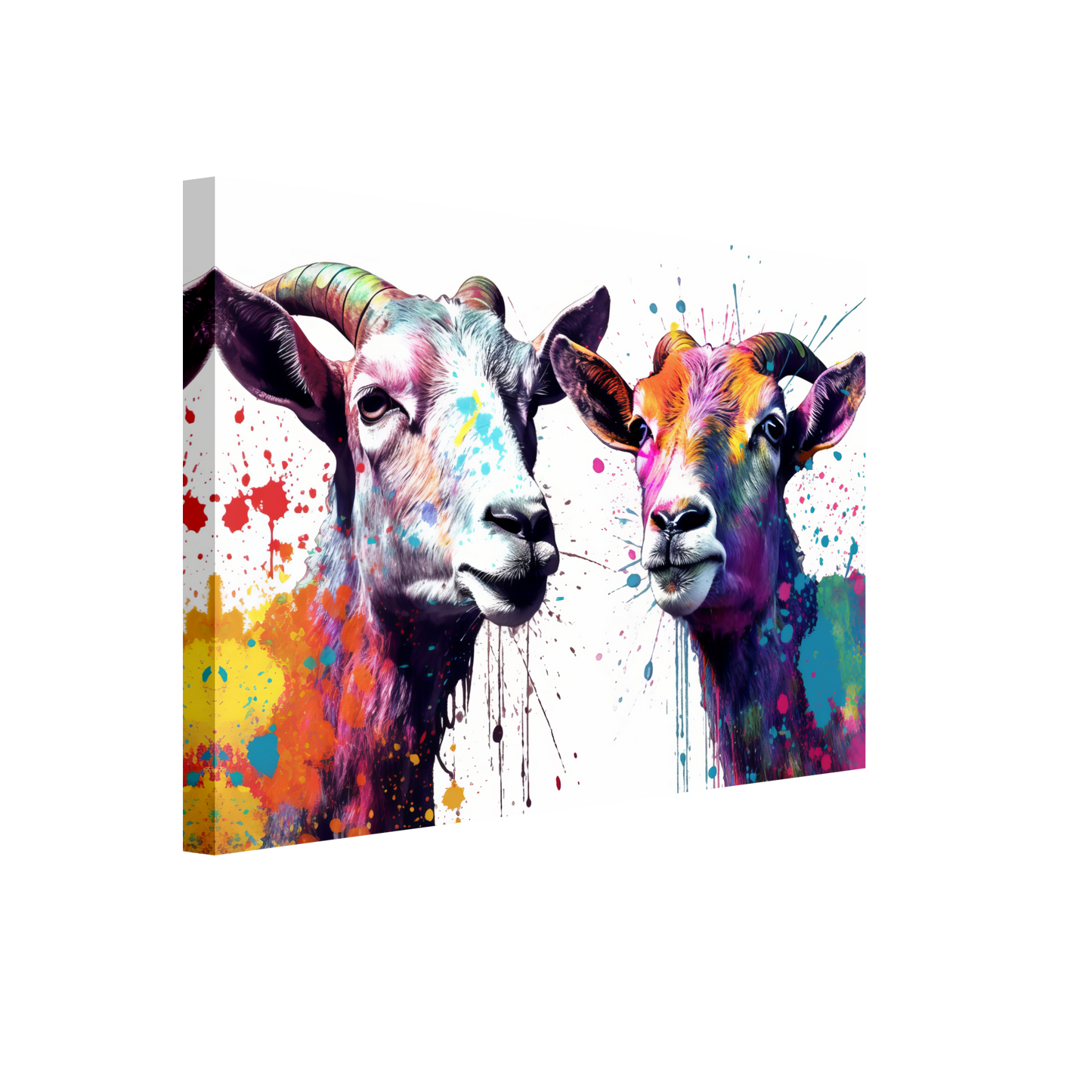 Ziegen Ziege Pop-Art (GOAT13)
