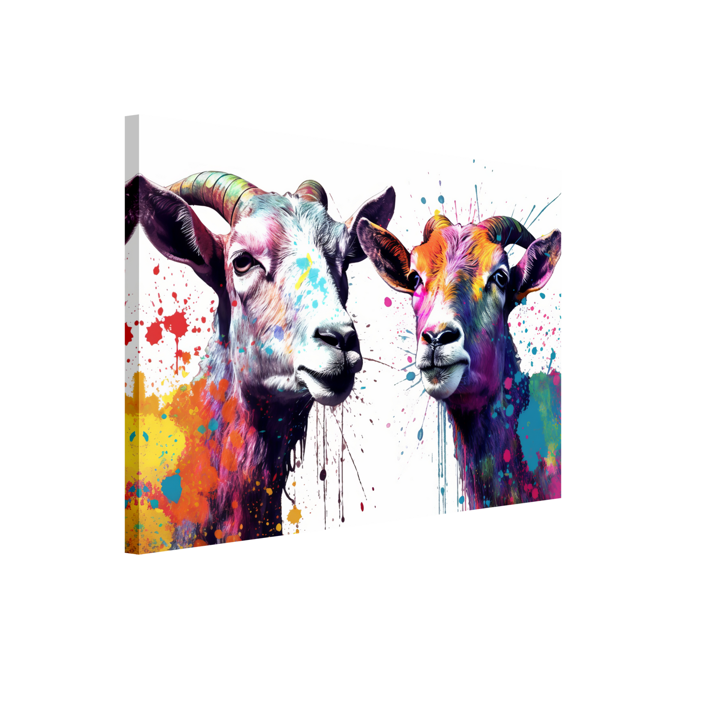 Ziegen Ziege Pop-Art (GOAT13)