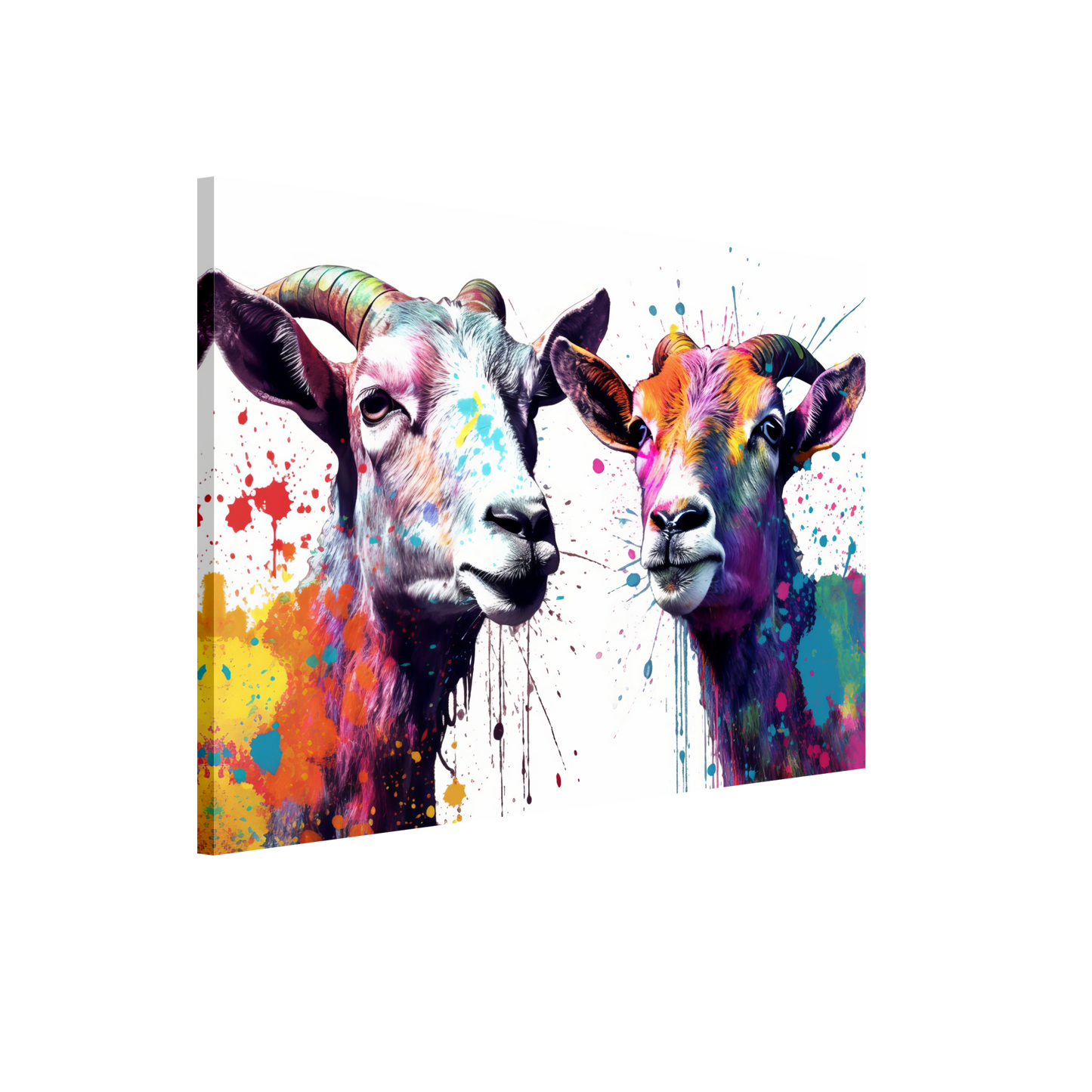 Ziegen Ziege Pop-Art (GOAT13)