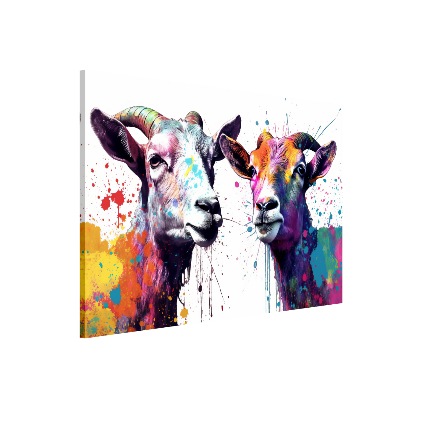 Ziegen Ziege Pop-Art (GOAT13)