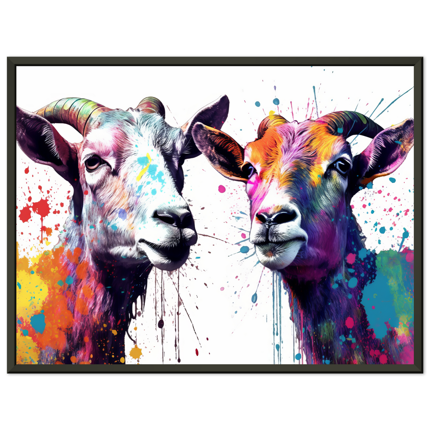 Ziegen Ziege Pop-Art (GOAT13)
