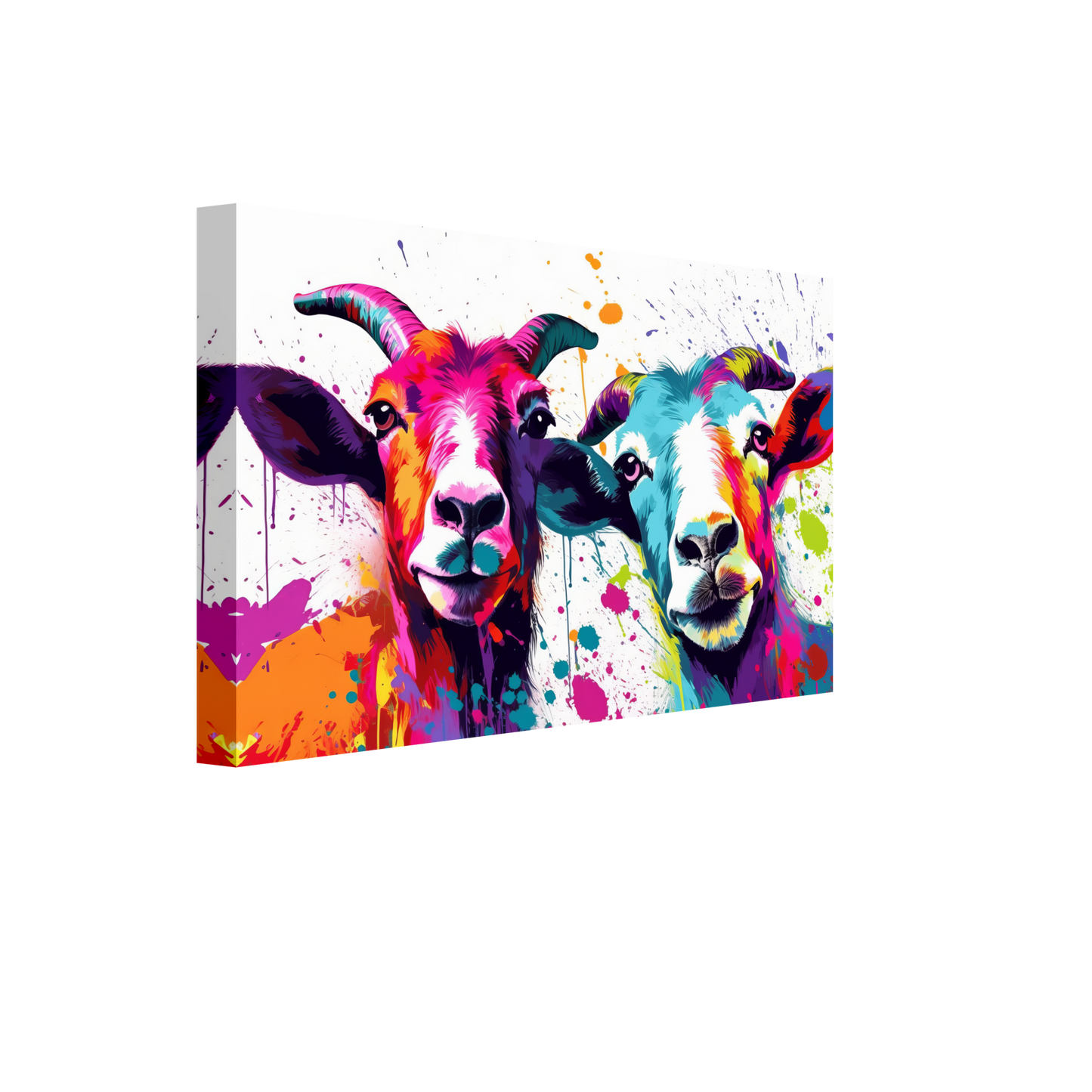 Ziegen Ziege Pop-Art (GOAT14)