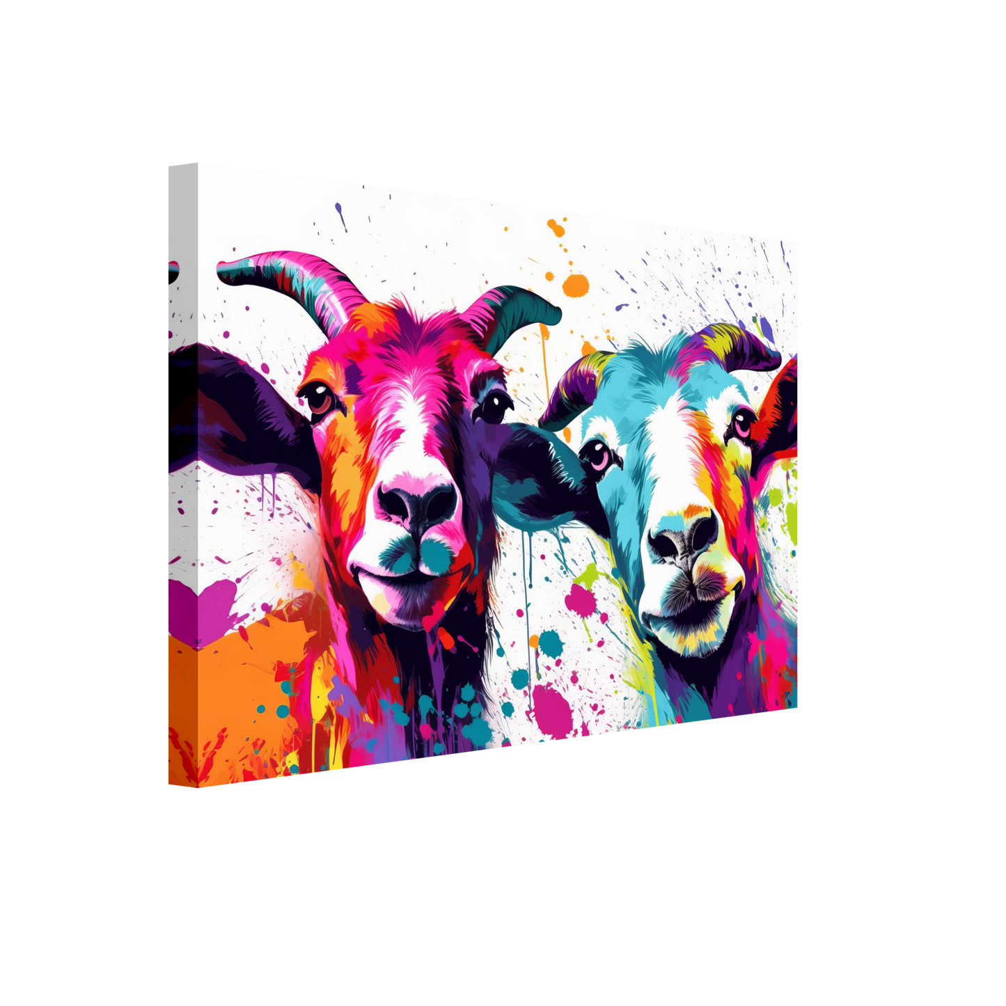 Ziegen Ziege Pop-Art (GOAT14)