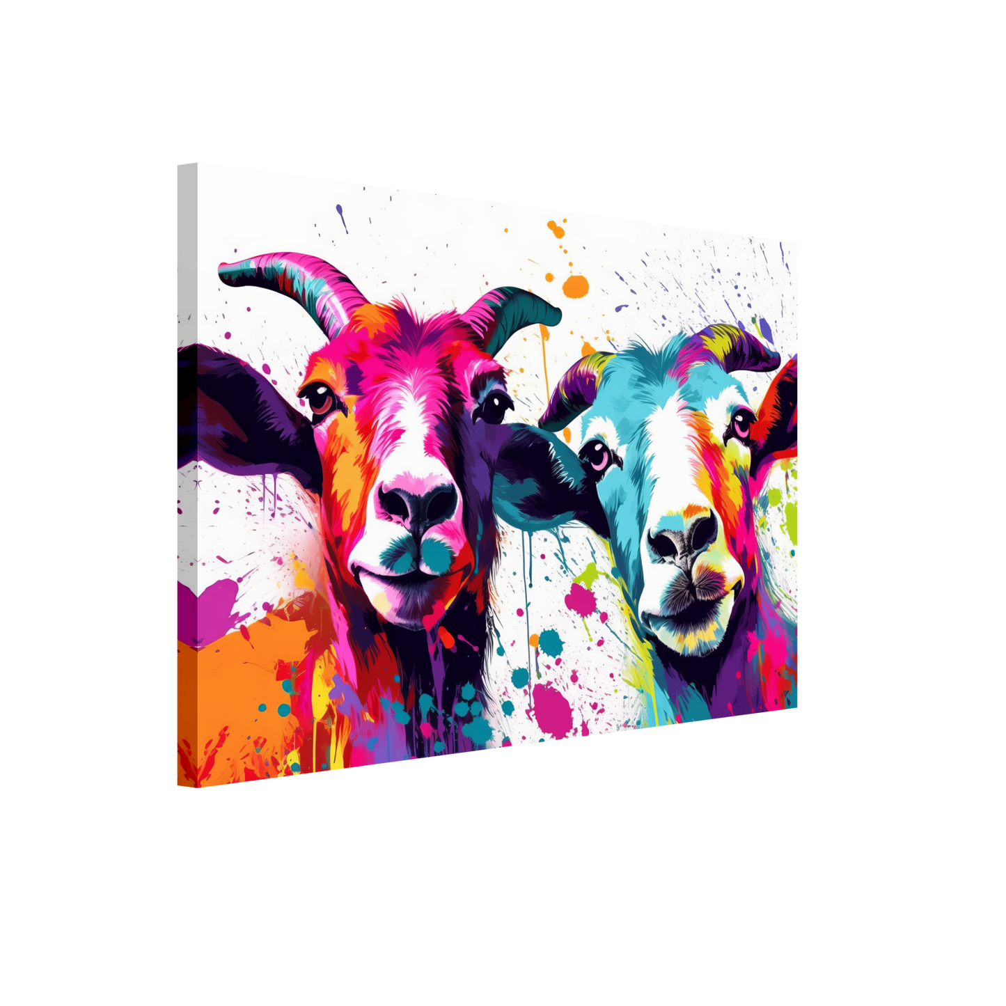 Ziegen Ziege Pop-Art (GOAT14)