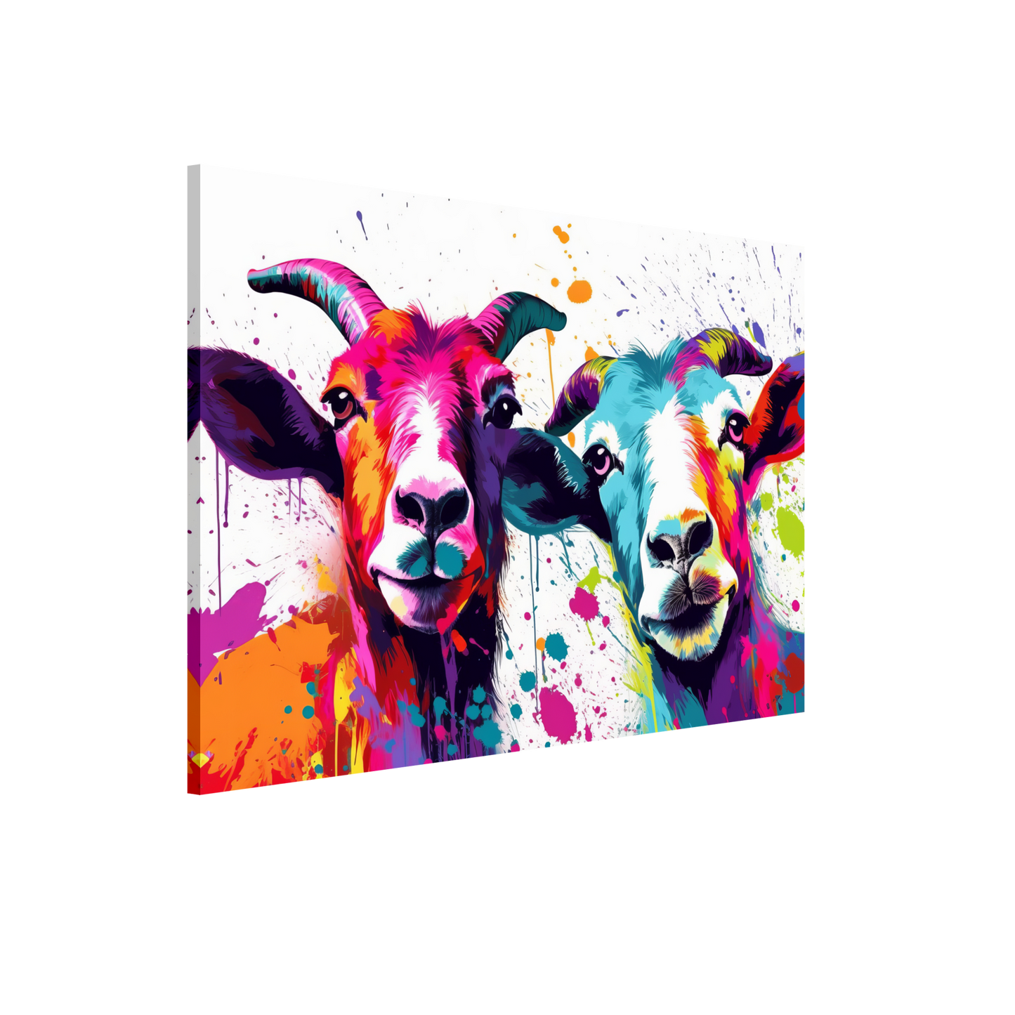 Ziegen Ziege Pop-Art (GOAT14)