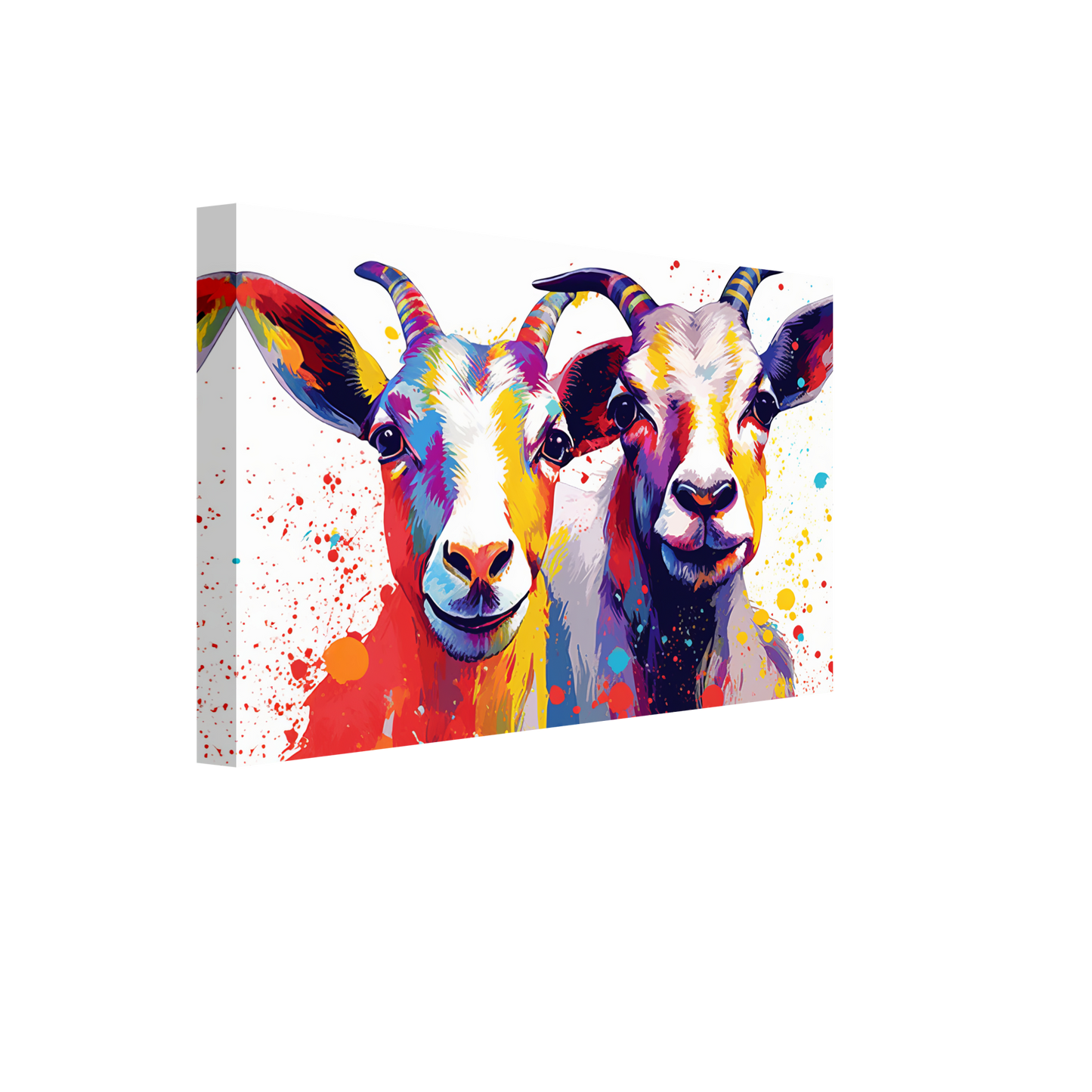 Ziegen Ziege Pop-Art (GOAT15)