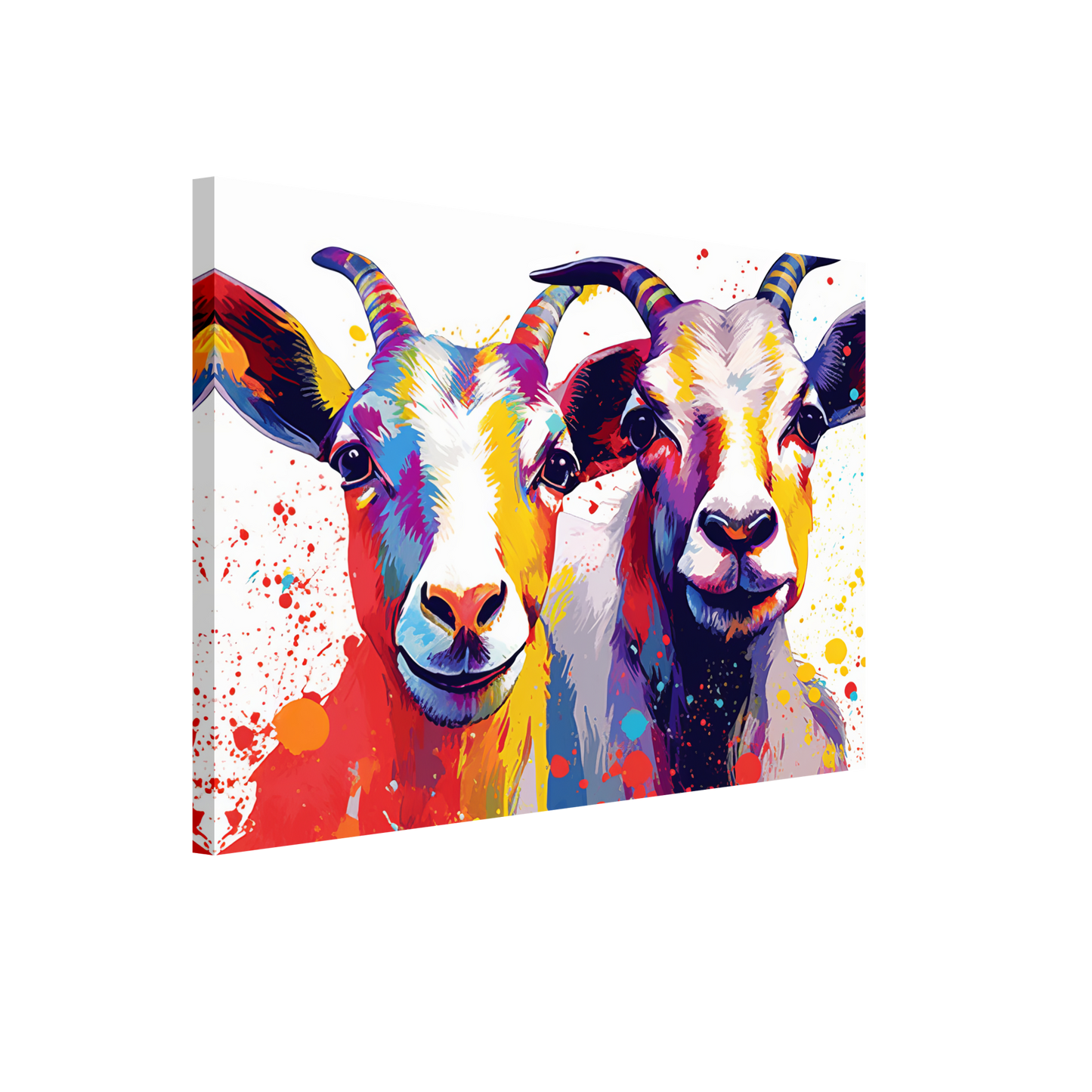 Ziegen Ziege Pop-Art (GOAT15)