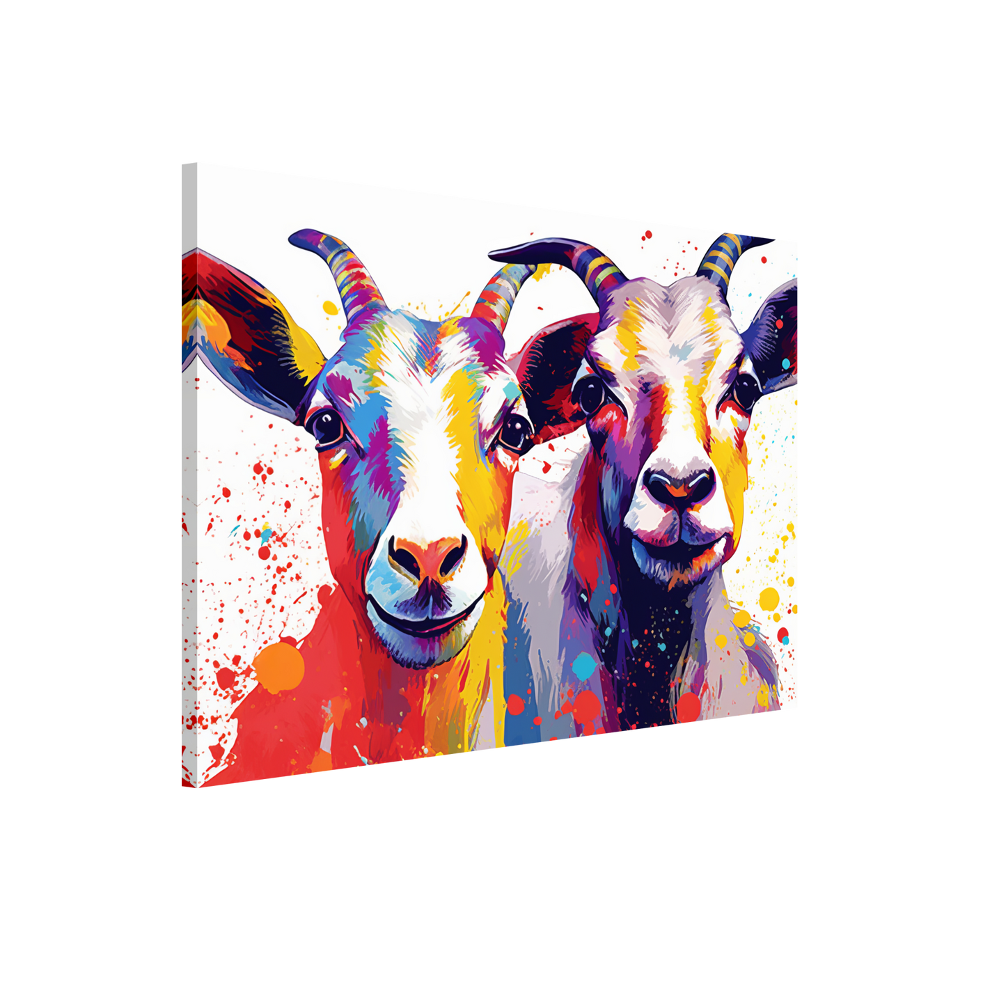 Ziegen Ziege Pop-Art (GOAT15)