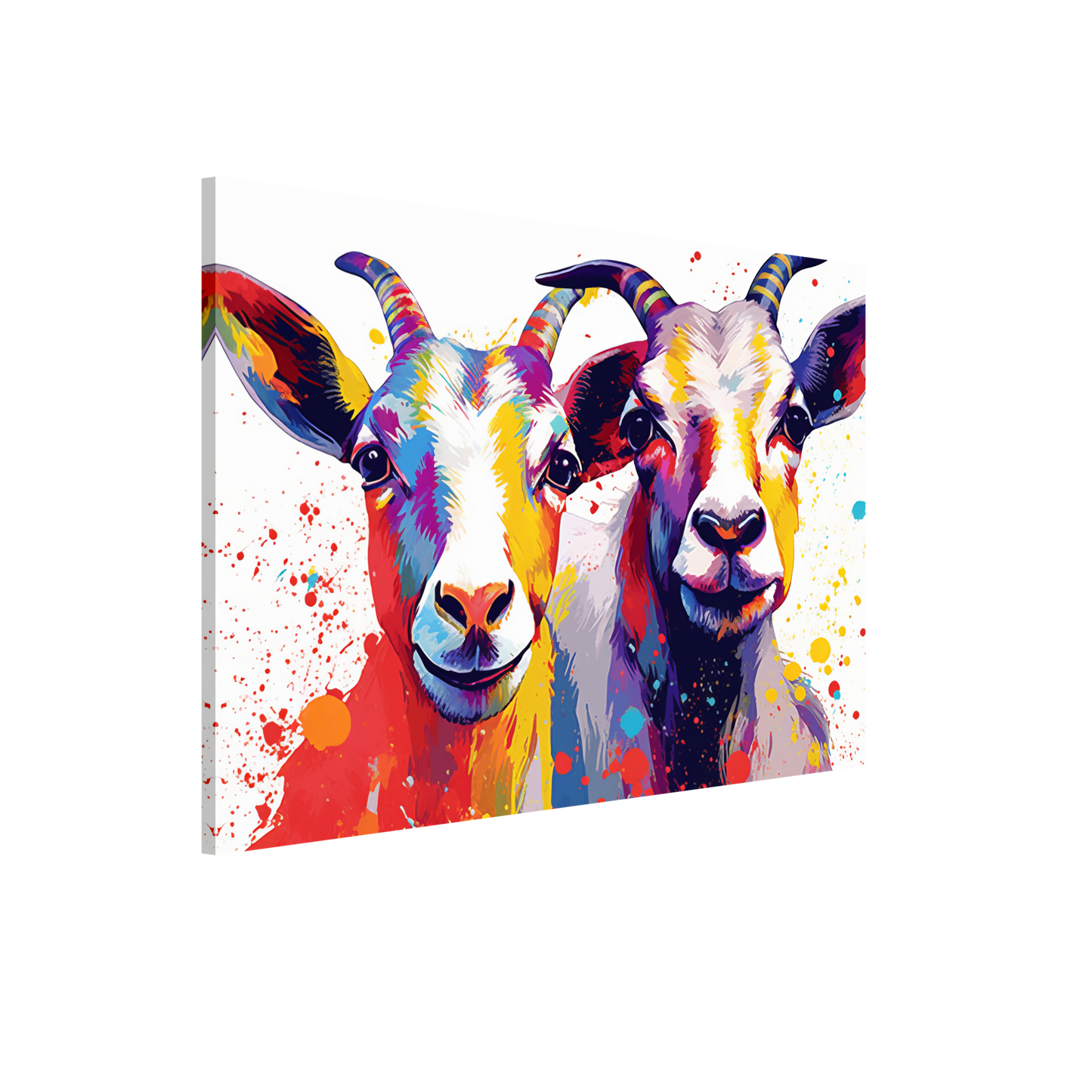 Ziegen Ziege Pop-Art (GOAT15)