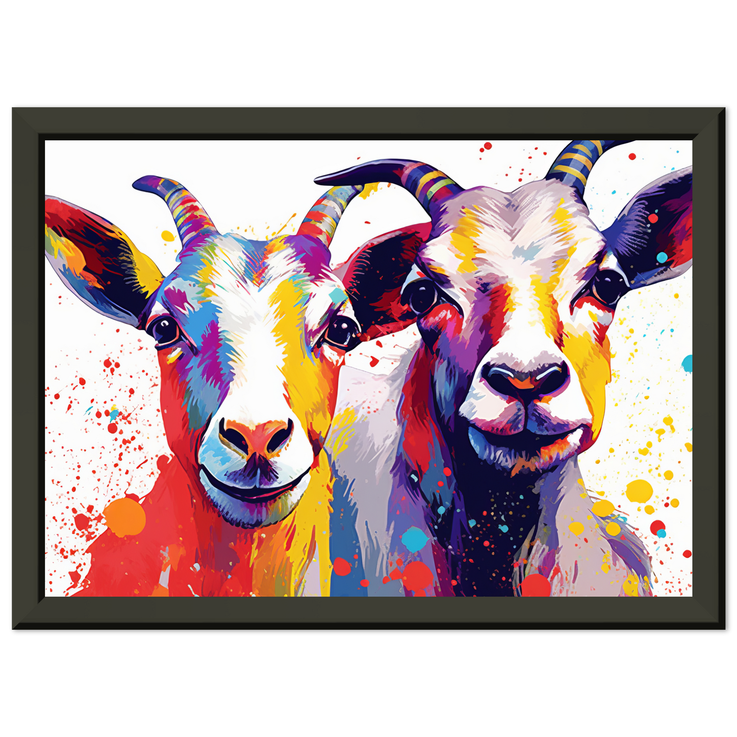 Ziegen Ziege Pop-Art (GOAT15)