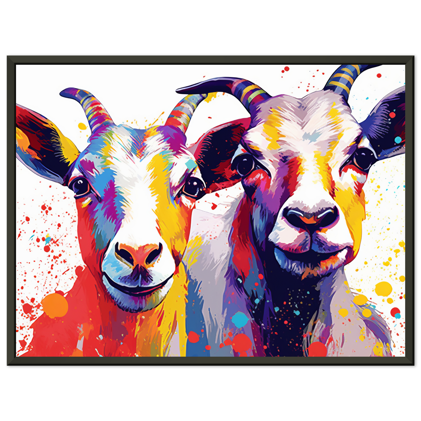Ziegen Ziege Pop-Art (GOAT15)