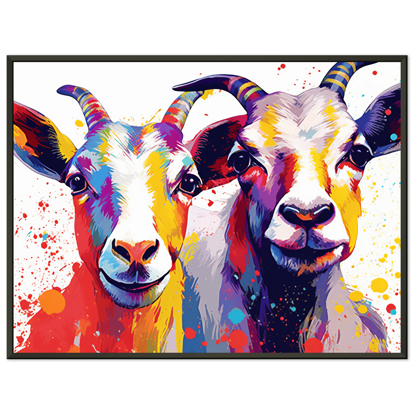 Ziegen Ziege Pop-Art (GOAT15)