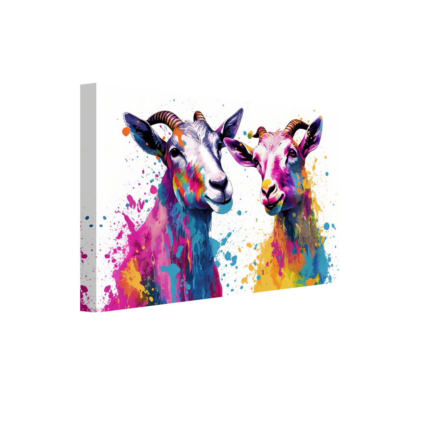 Ziegen Ziege Pop-Art (GOAT16)
