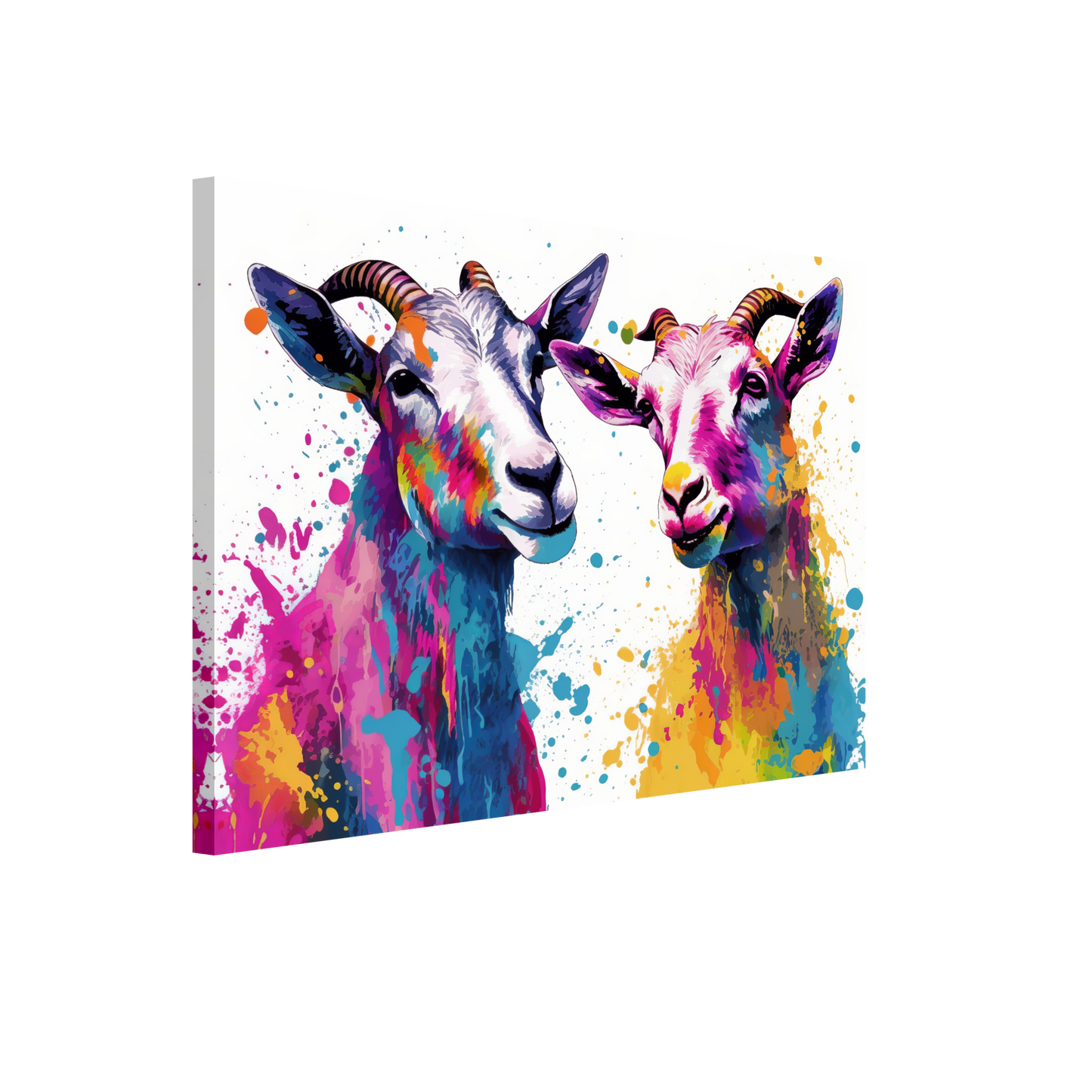 Ziegen Ziege Pop-Art (GOAT16)