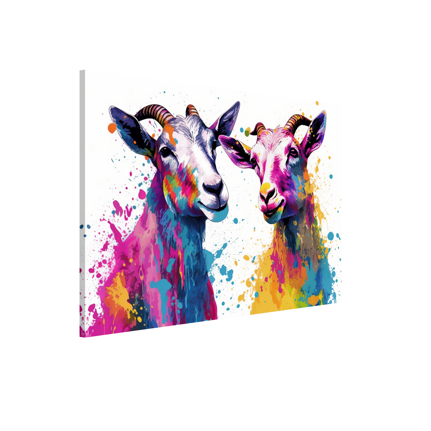 Ziegen Ziege Pop-Art (GOAT16)