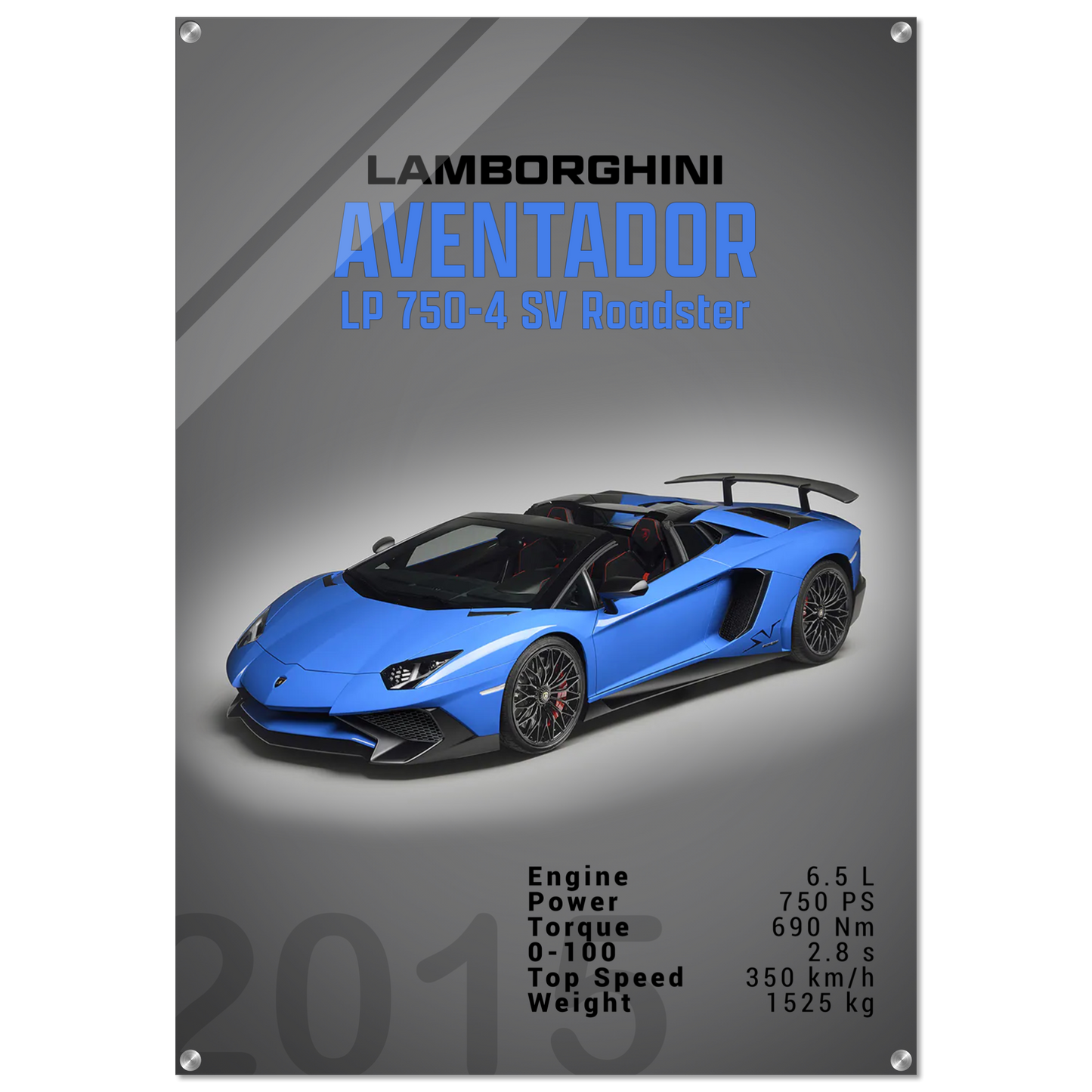 Lamborghini Aventador 2015 Aventador LP 750-4 SV Roadster (LAMBO11D)