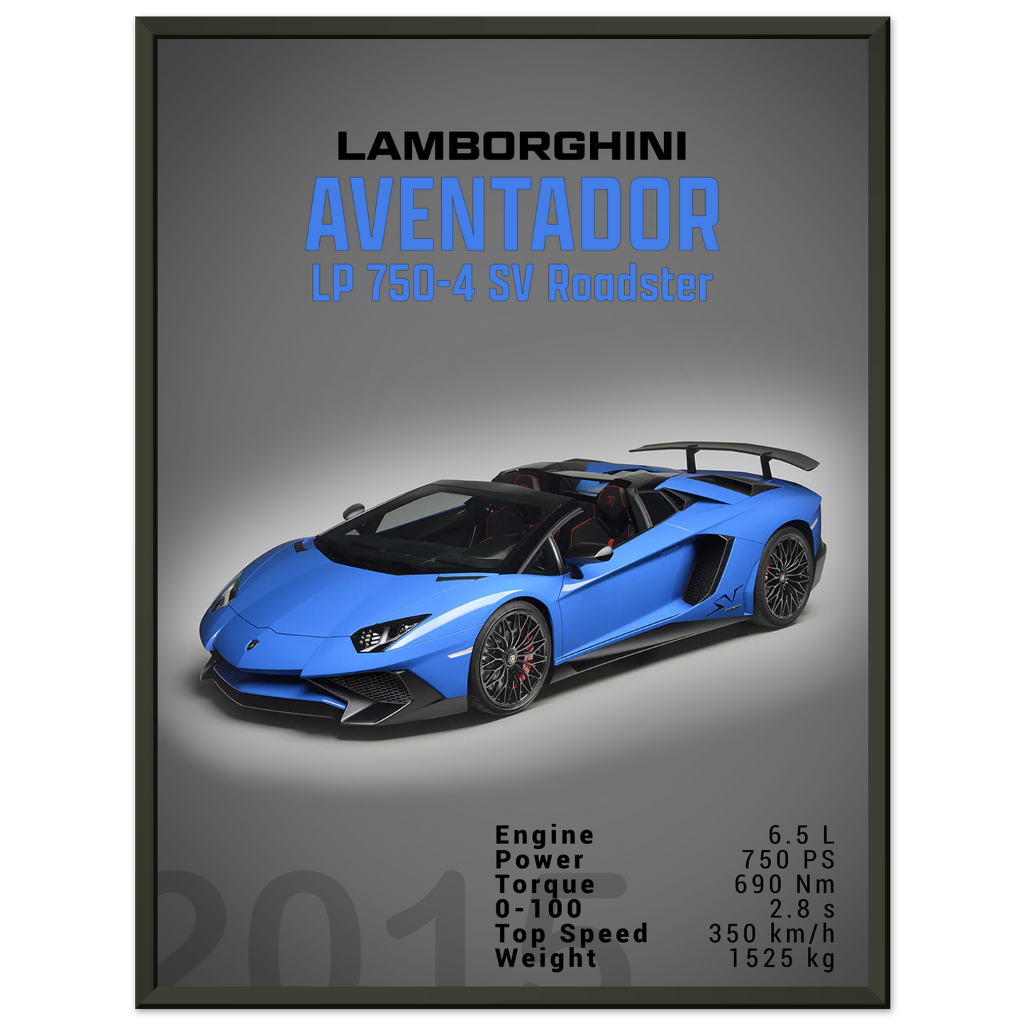 Lamborghini Aventador 2015 Aventador LP 750-4 SV Roadster (LAMBO11D)