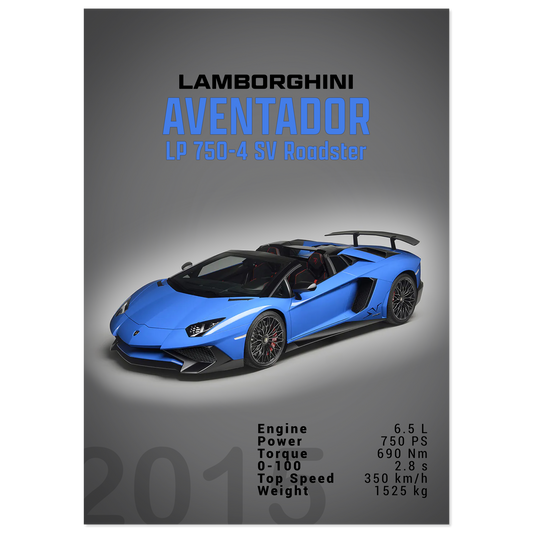 Lamborghini Aventador 2015 Aventador LP 750-4 SV Roadster (LAMBO11D)