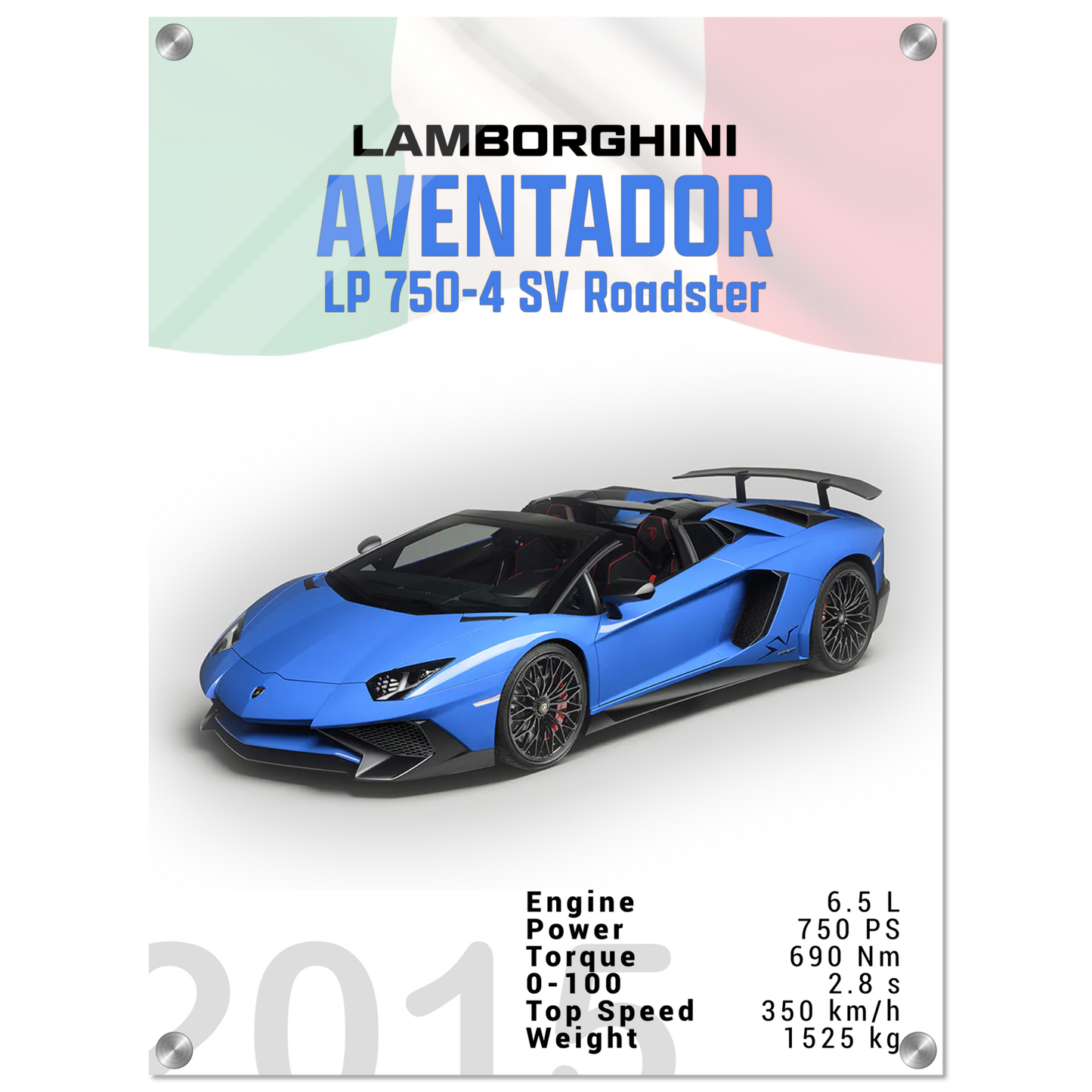 Lamborghini Aventador 2015 Aventador LP 750-4 SV Roadster (LAMBO11)