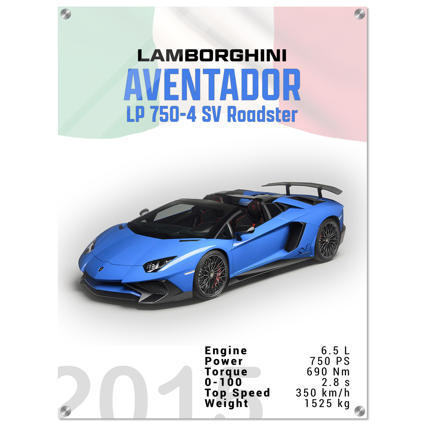 Lamborghini Aventador 2015 Aventador LP 750-4 SV Roadster (LAMBO11)