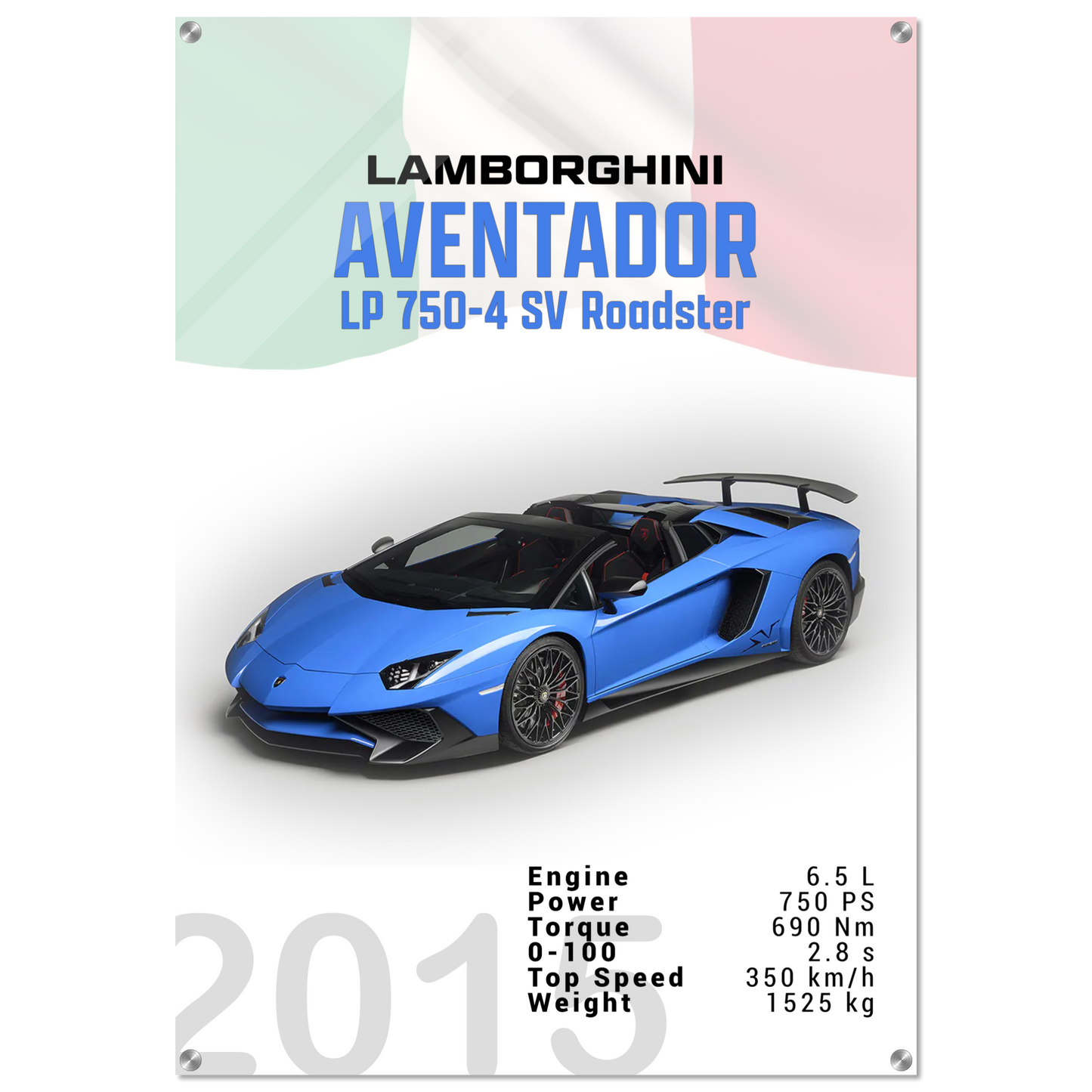 Lamborghini Aventador 2015 Aventador LP 750-4 SV Roadster (LAMBO11)