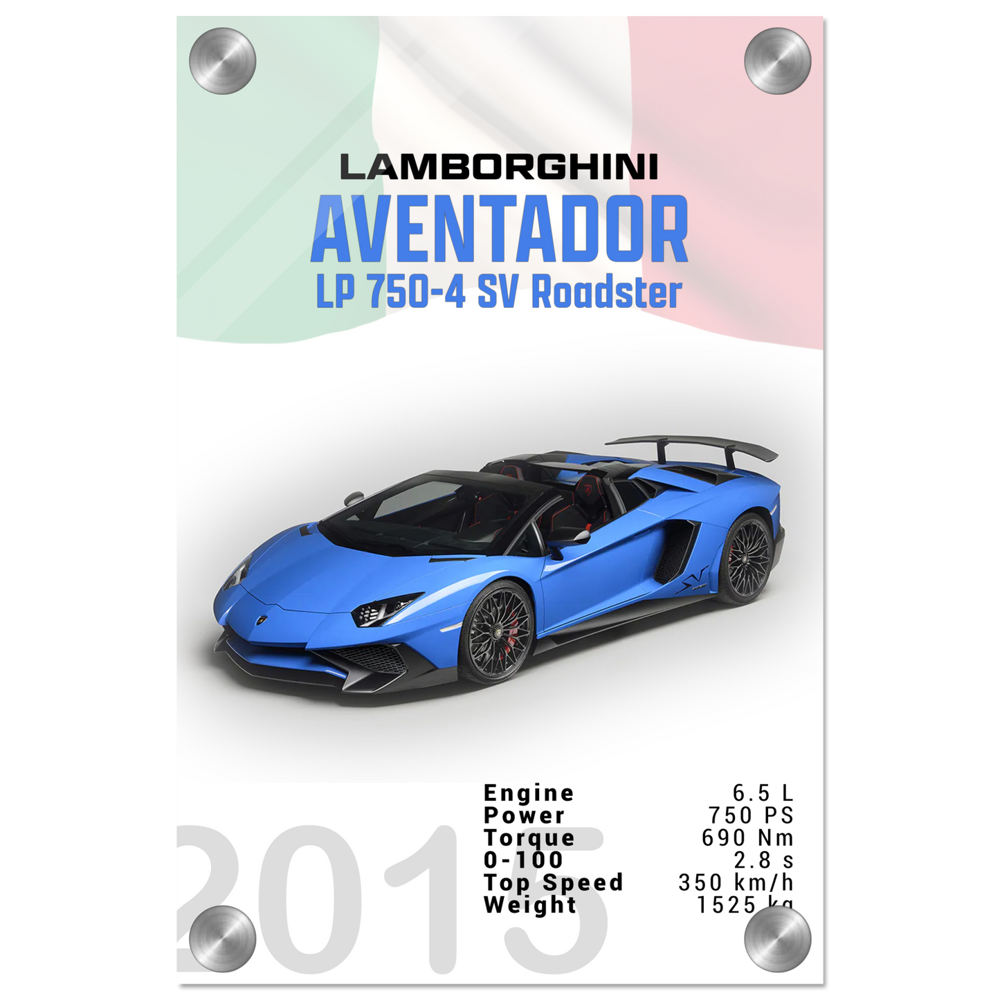 Lamborghini Aventador 2015 Aventador LP 750-4 SV Roadster (LAMBO11)