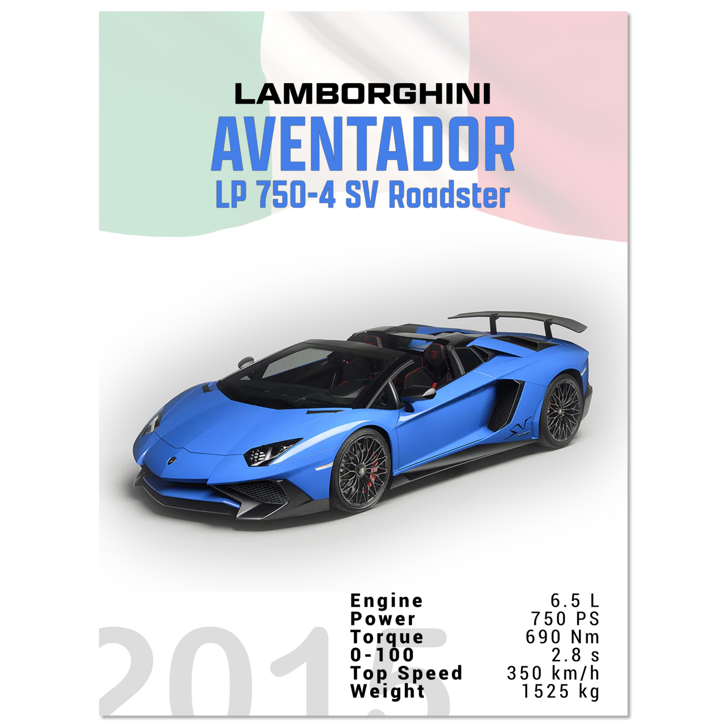 Lamborghini Aventador 2015 Aventador LP 750-4 SV Roadster (LAMBO11)