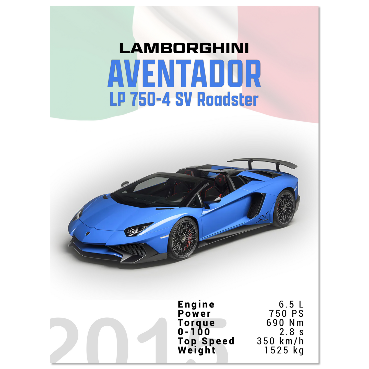 Lamborghini Aventador 2015 Aventador LP 750-4 SV Roadster (LAMBO11)