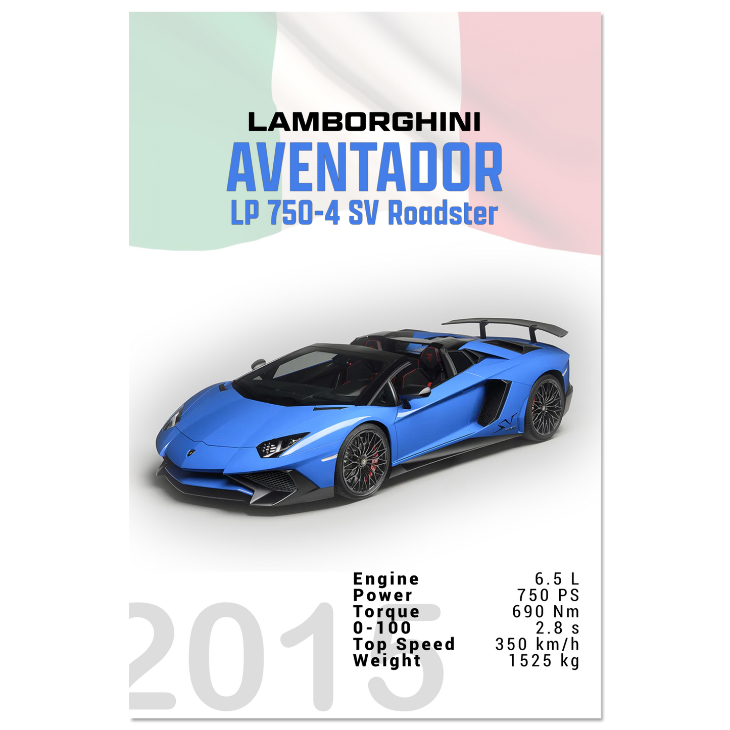 Lamborghini Aventador 2015 Aventador LP 750-4 SV Roadster (LAMBO11)