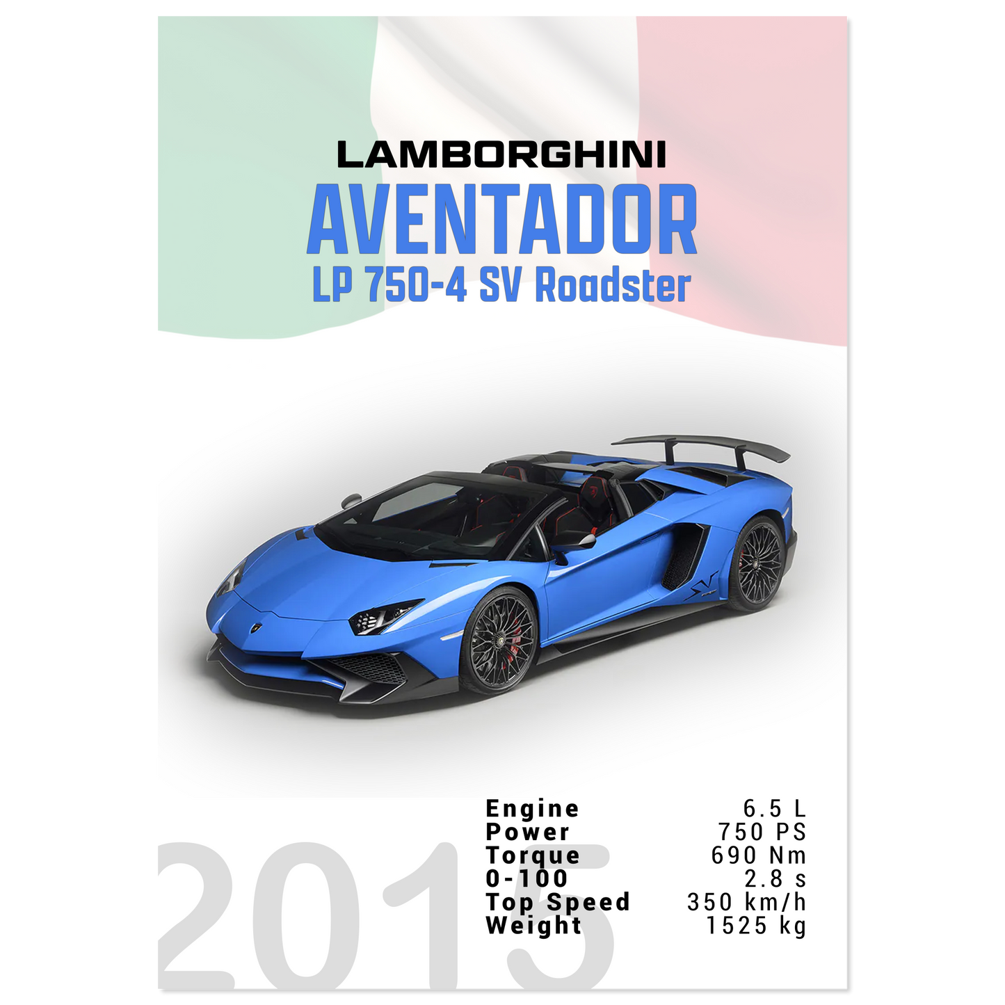 Lamborghini Aventador 2015 Aventador LP 750-4 SV Roadster (LAMBO11)