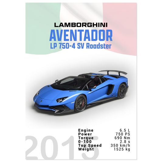 Lamborghini Aventador 2015 Aventador LP 750-4 SV Roadster (LAMBO11)