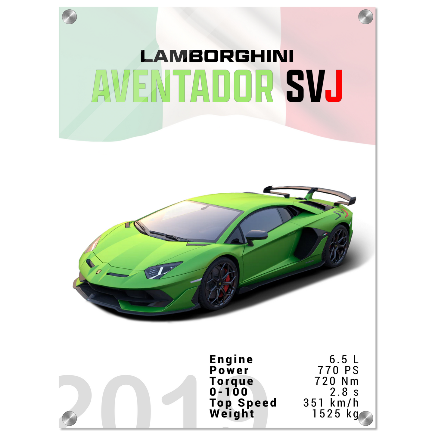 Lamborghini Aventador 2019 Aventador SVJ (LAMBO12)