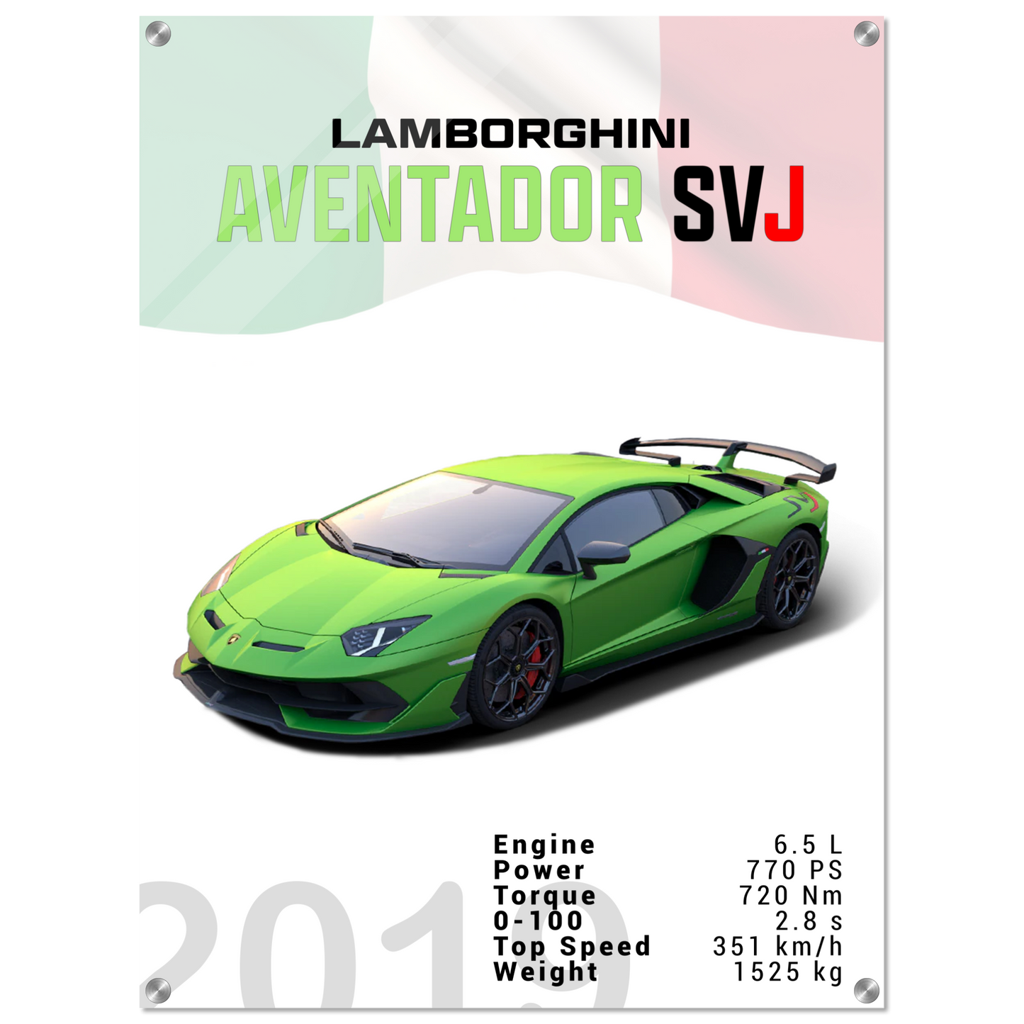Lamborghini Aventador 2019 Aventador SVJ (LAMBO12)