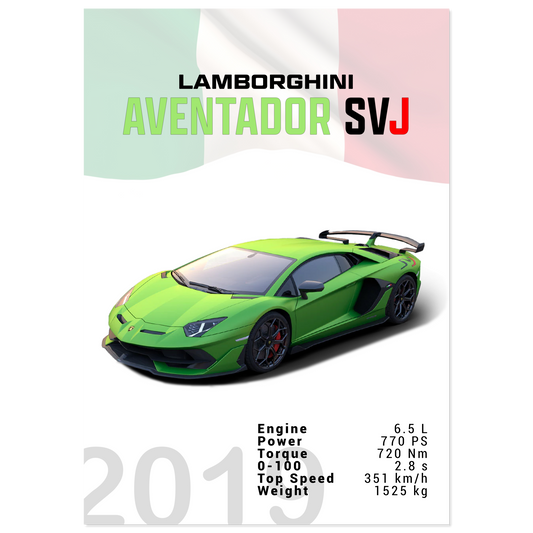Lamborghini Aventador 2019 Aventador SVJ (LAMBO12)